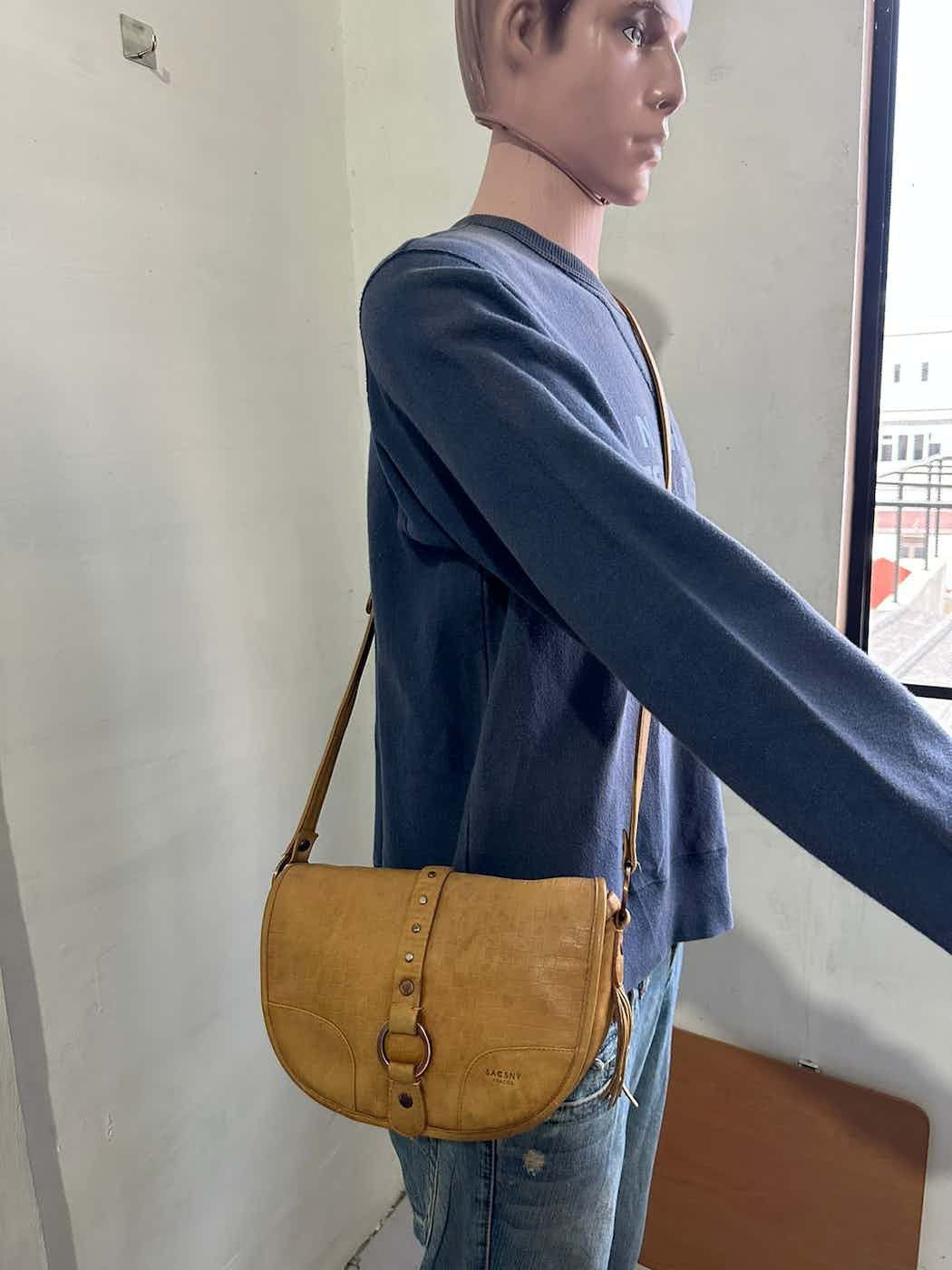 Yohji Yamamoto 🔥Vintage Ysaccs Yohji Yamamoto Leather Crossbody/ Sling bag Size ONE SIZE - 22 Thumbnail