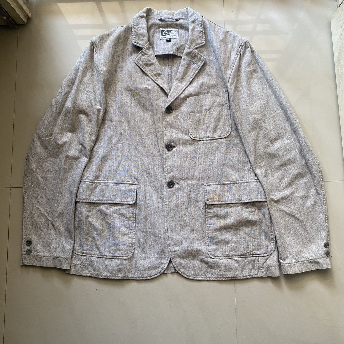 Engineered Garments gray cotton blazer + cotton waist Size US M / EU 48-50 / 2 - 4 Thumbnail
