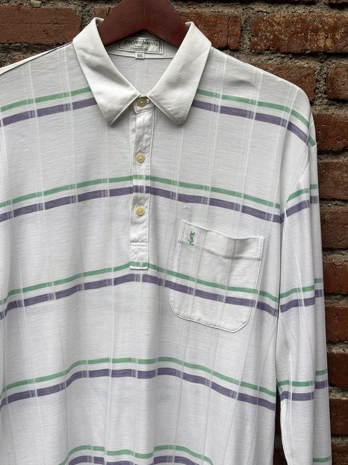 Yves Saint Laurent YSL Yves Saint Laurent Tricots Striped Pullover long sleeve Size US M / EU 48-50 / 2 - 4 Thumbnail