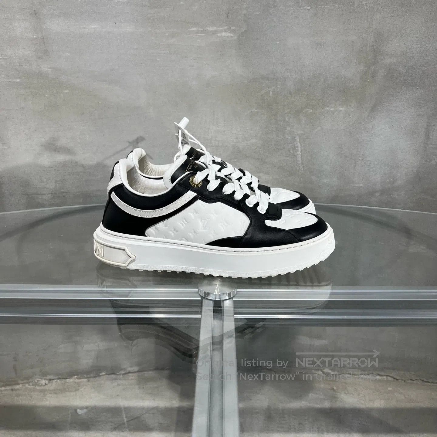 Louis Vuitton Louis Vuitton Time Out board shoes Black and White Old Ag Size US 5.5 / IT 35.5 - 4 Thumbnail