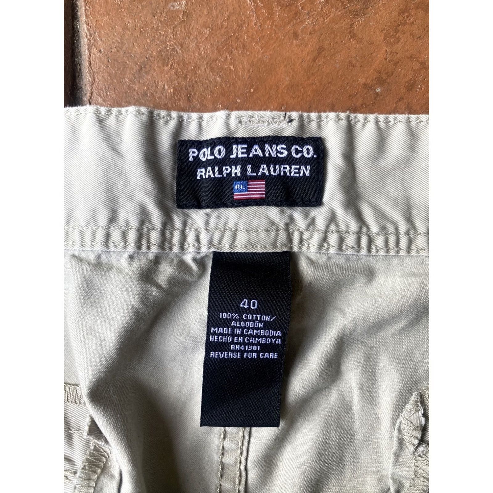 Polo Ralph Lauren VINTAGE Polo Ralph Lauren Military Surplus Fatigue Utility Cargo Shorts 40 Mens Beig e 90s Army Outdoor Cargo Short Size US L / EU 52-54 / 3 - 2 Thumbnail