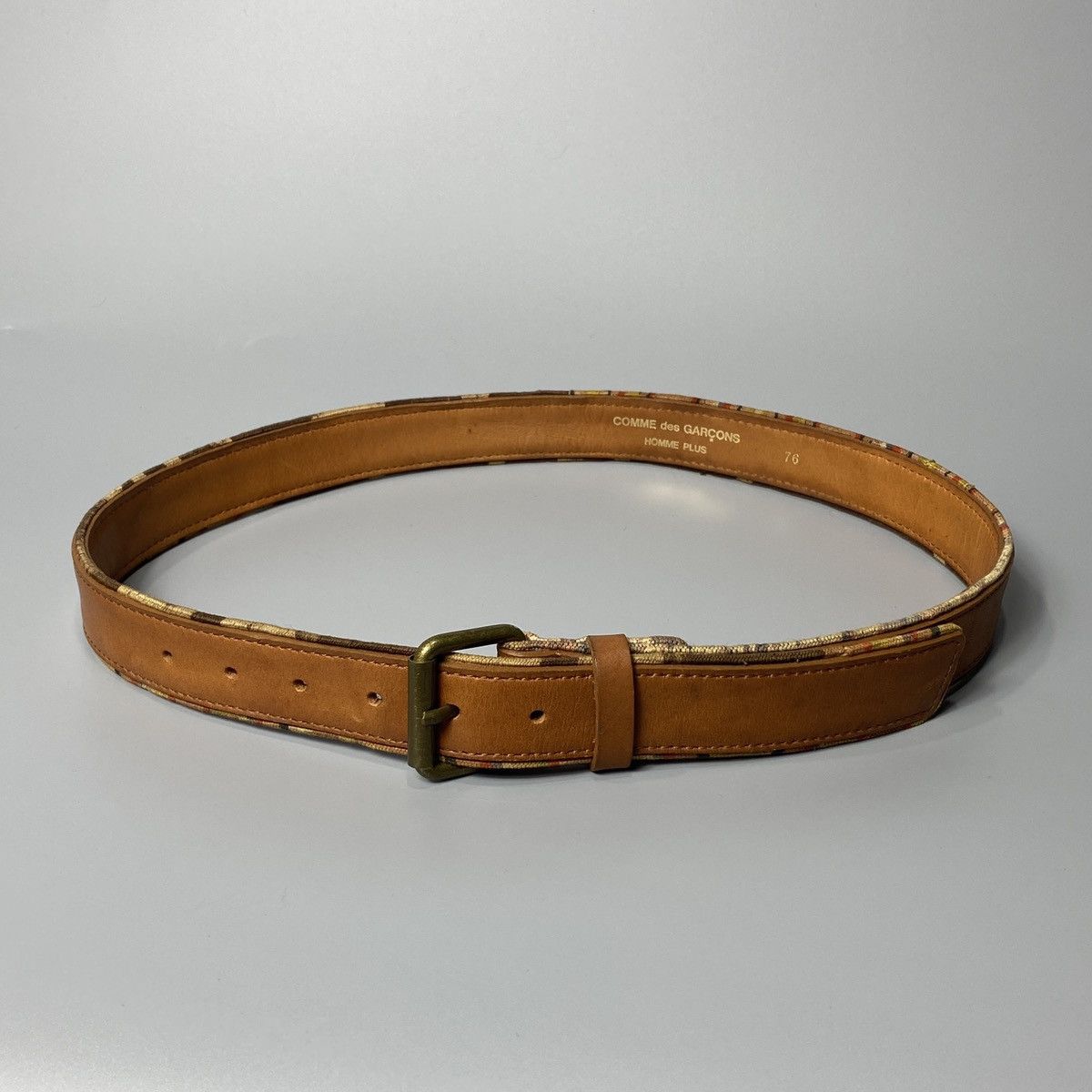 Comme des Garcons Homme Plus Brown Leather Belt Size ONE SIZE - 3 Thumbnail