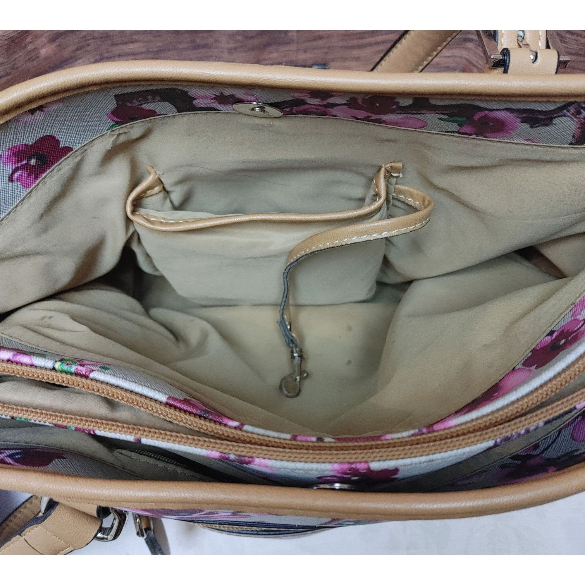 Other Gianibernini Women's Cherry Blossom Floral Handbag 3-Pocket Size ONE SIZE - 5 Thumbnail