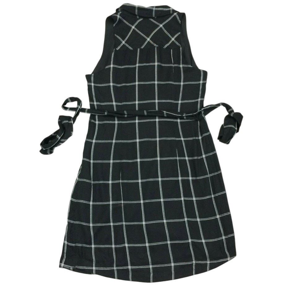 Other NWT INC Shirt dress Size 4 Tie Waist Sleeveless Plaid Lined Size S / US 4 / IT 40 - 4 Thumbnail
