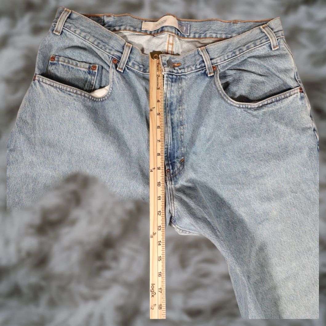 Gap VINTAGE Gap Baggy Fit Relaxed Straight Leg Denim Jeans Mens 37x32 Blue Cotton Size US 37 - 8 Thumbnail