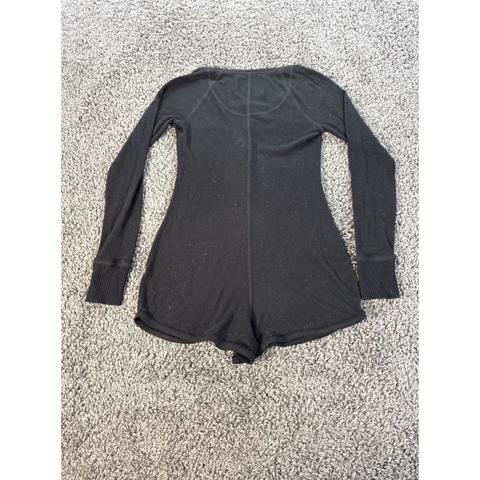 Abercrombie & Fitch VINTAGE Abercrombie & Fitch Henley Shirt Womens S Black Long Sleeve BellaSwan Size S / US 4 / IT 40 - 4 Thumbnail