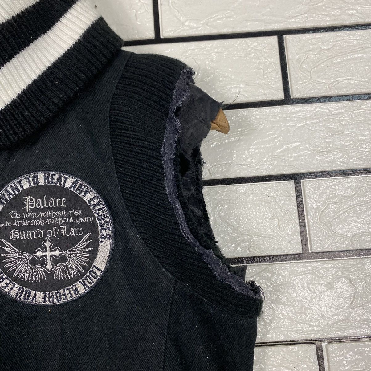 Japanese Brand 📌Vintage Wool Bomber Jacket Rush Hour Punk Design Size US M / EU 48-50 / 2 - 12 Thumbnail