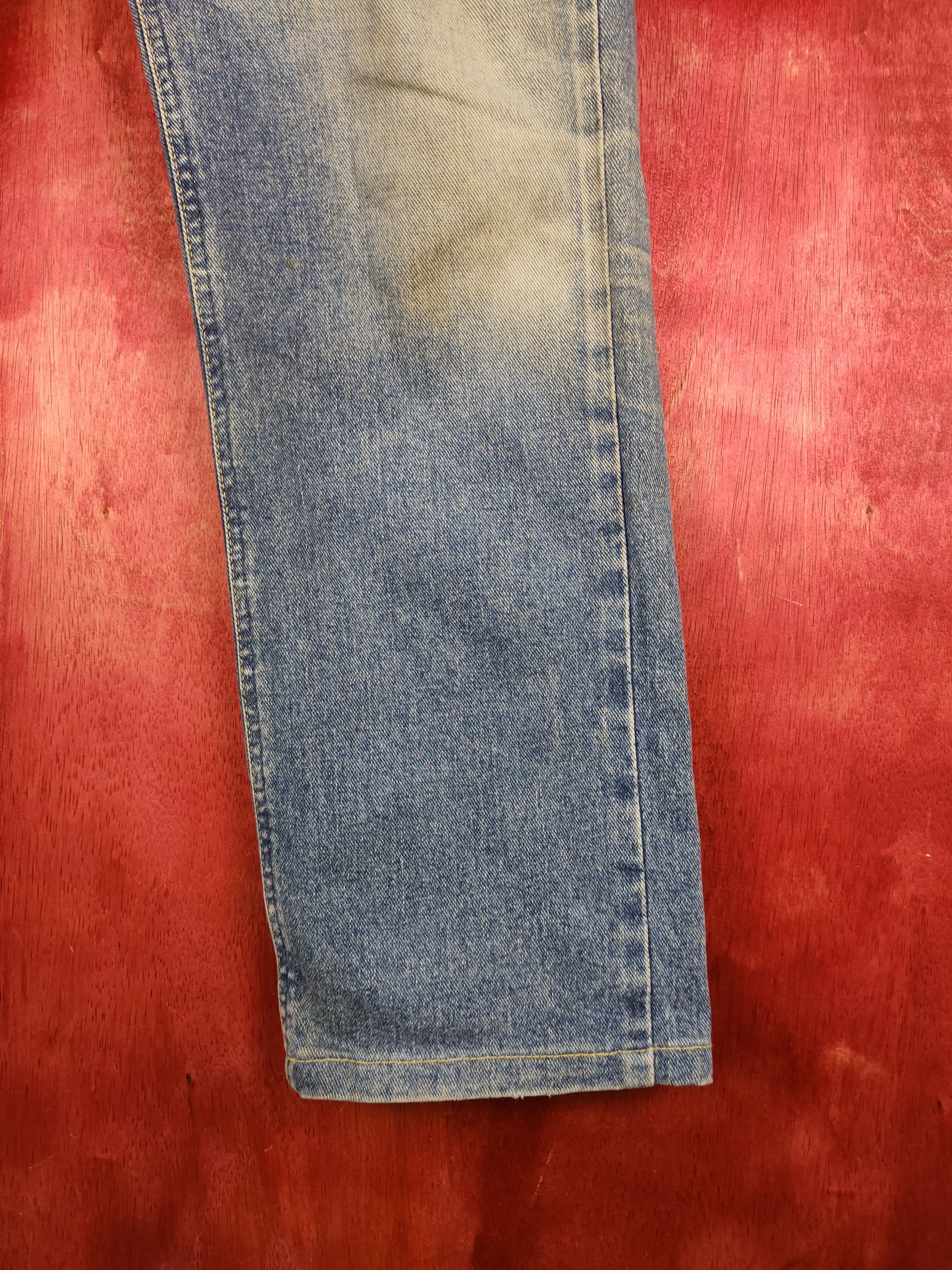 Lee Lee Blue Faded Distressed Ripped Jeans S2224 Size US 31 - 6 Thumbnail