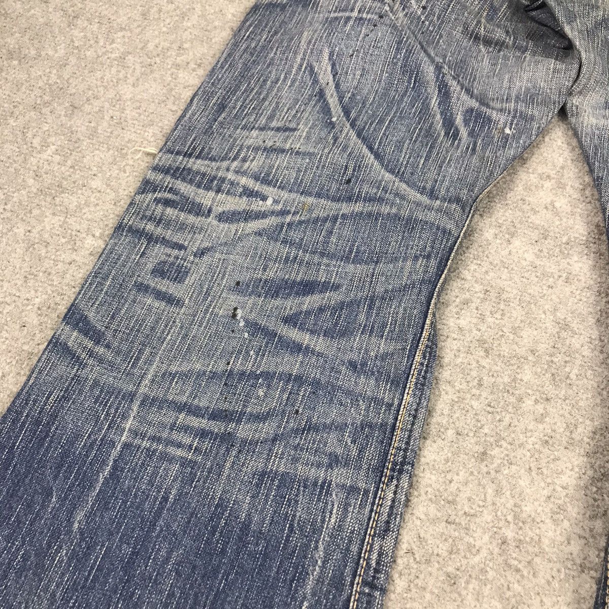 Blue Blue Japan × If Six Was Nine × Japanese Brand FLARE DISTRESSED👽EDWIN 503 JAPAN BOOTCUT DENIM PANTS 142 Size US 34 / EU 50 - 13 Thumbnail
