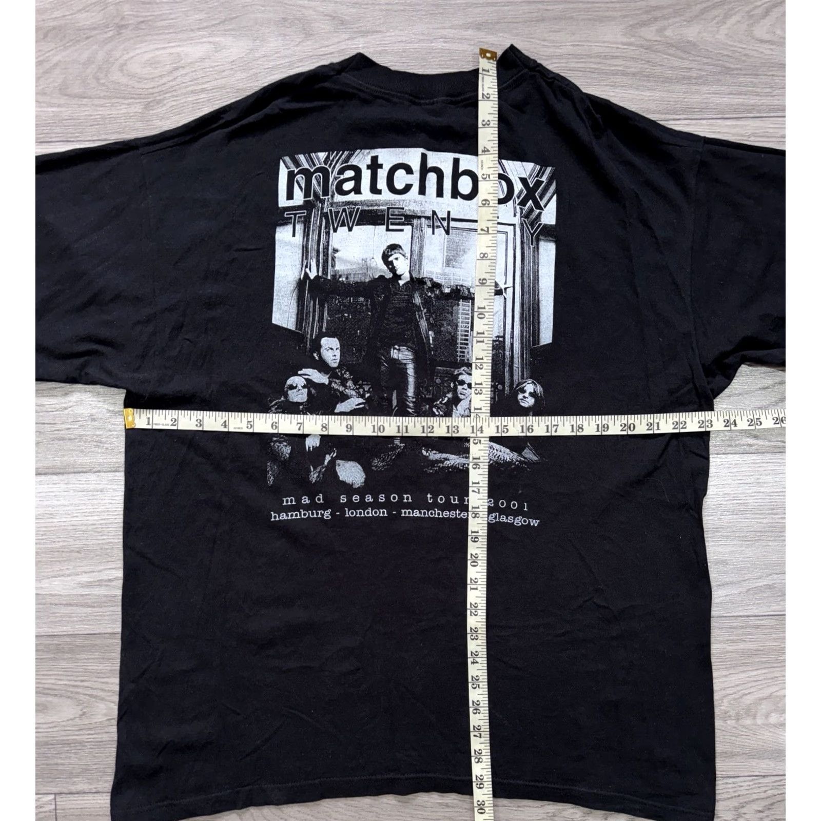 Vintage Matchbox Twenty Tour Mad Season 2001 Rock Concert T-shirt XL Black Mens T-Shirt Band Music Rock 2000s Size US XL / EU 56 / 4 - 3 Thumbnail