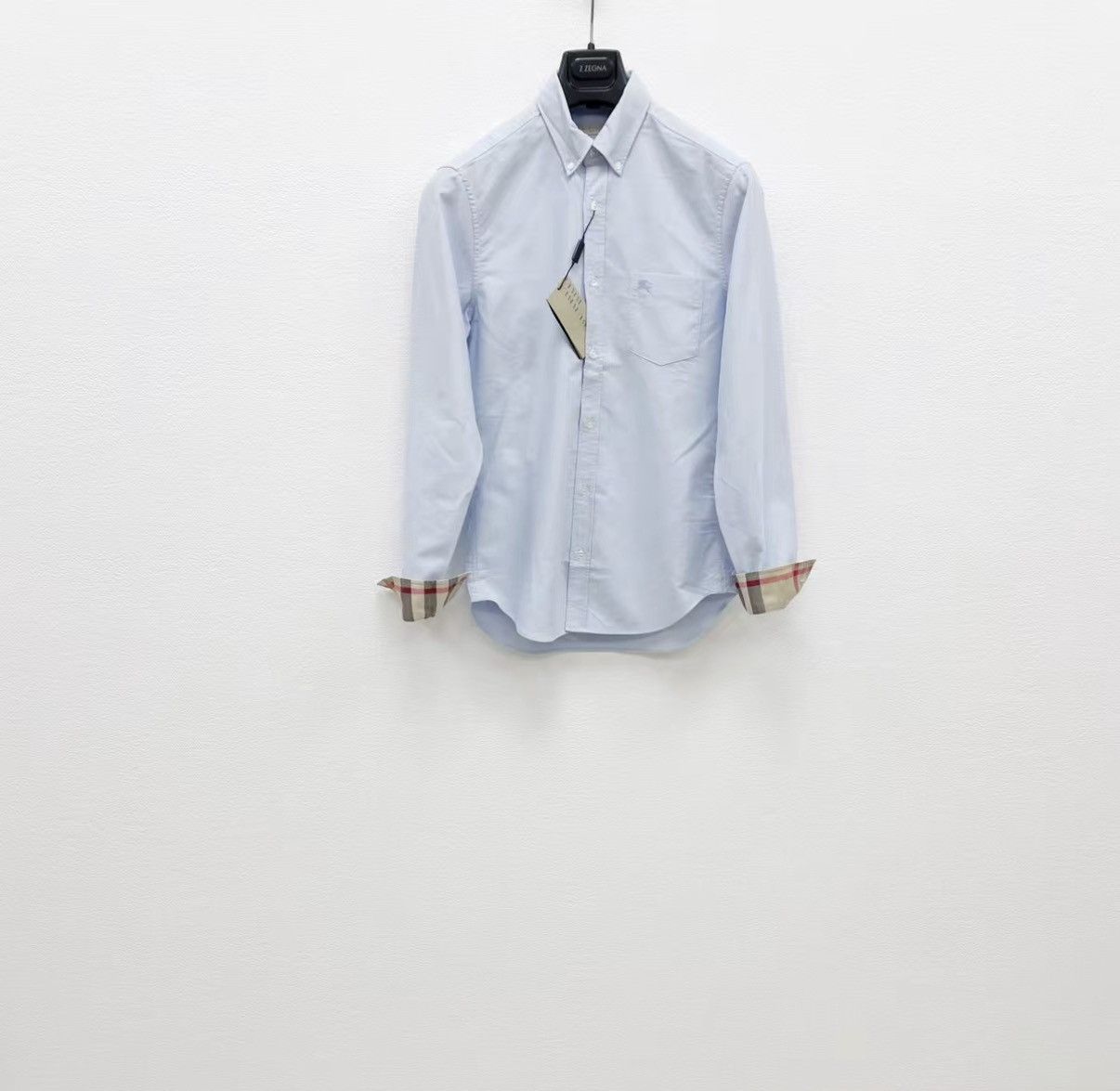 Burberry BURBERRY 100% Cotton Long Sleeve Shirt J30 Size US S / EU 44-46 / 1 - 1 Thumbnail
