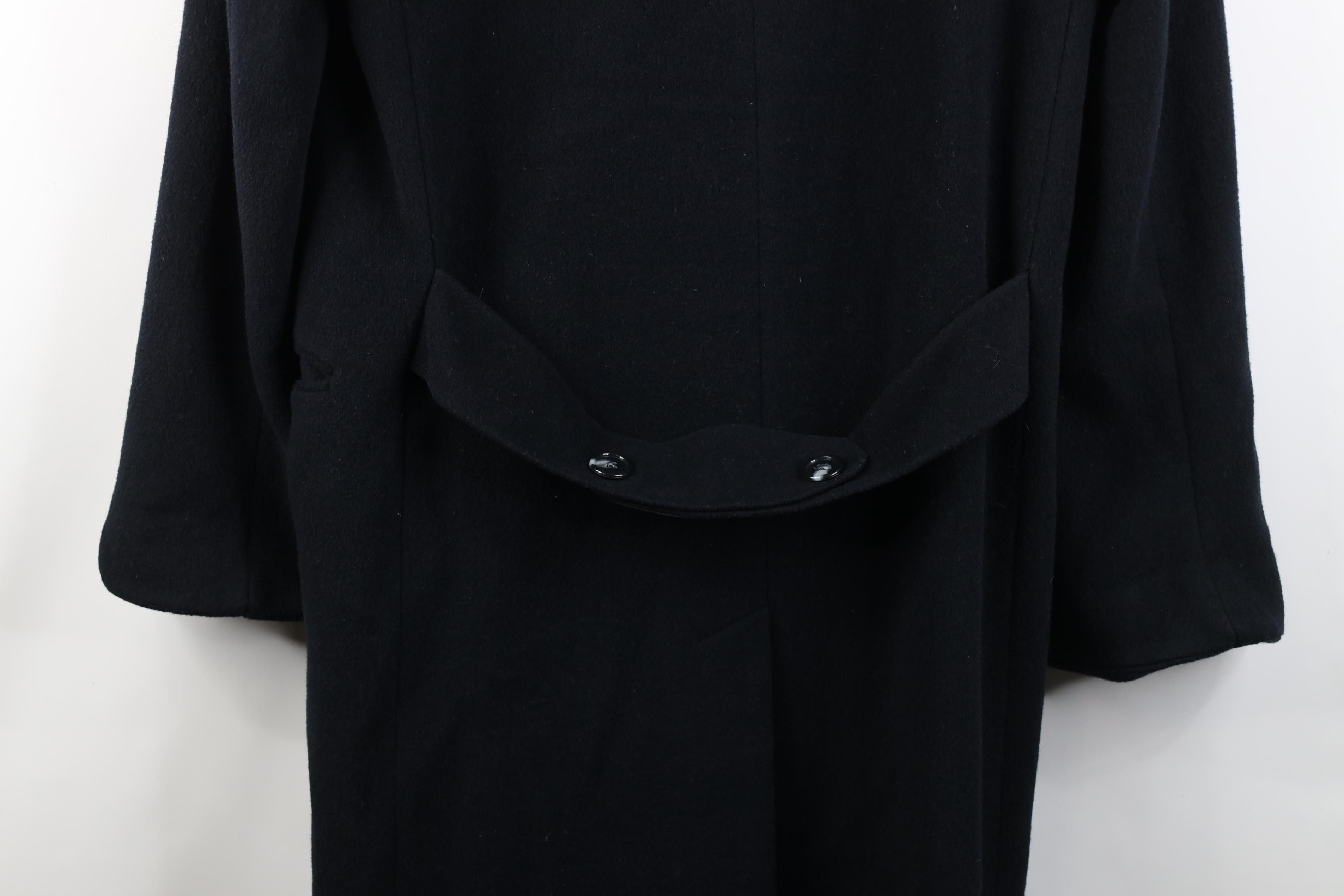 Vintage Vintage 90s Streetwear Trench Coat Overcoat Jacket Black Size M / US 6-8 / IT 42-44 - 16 Thumbnail