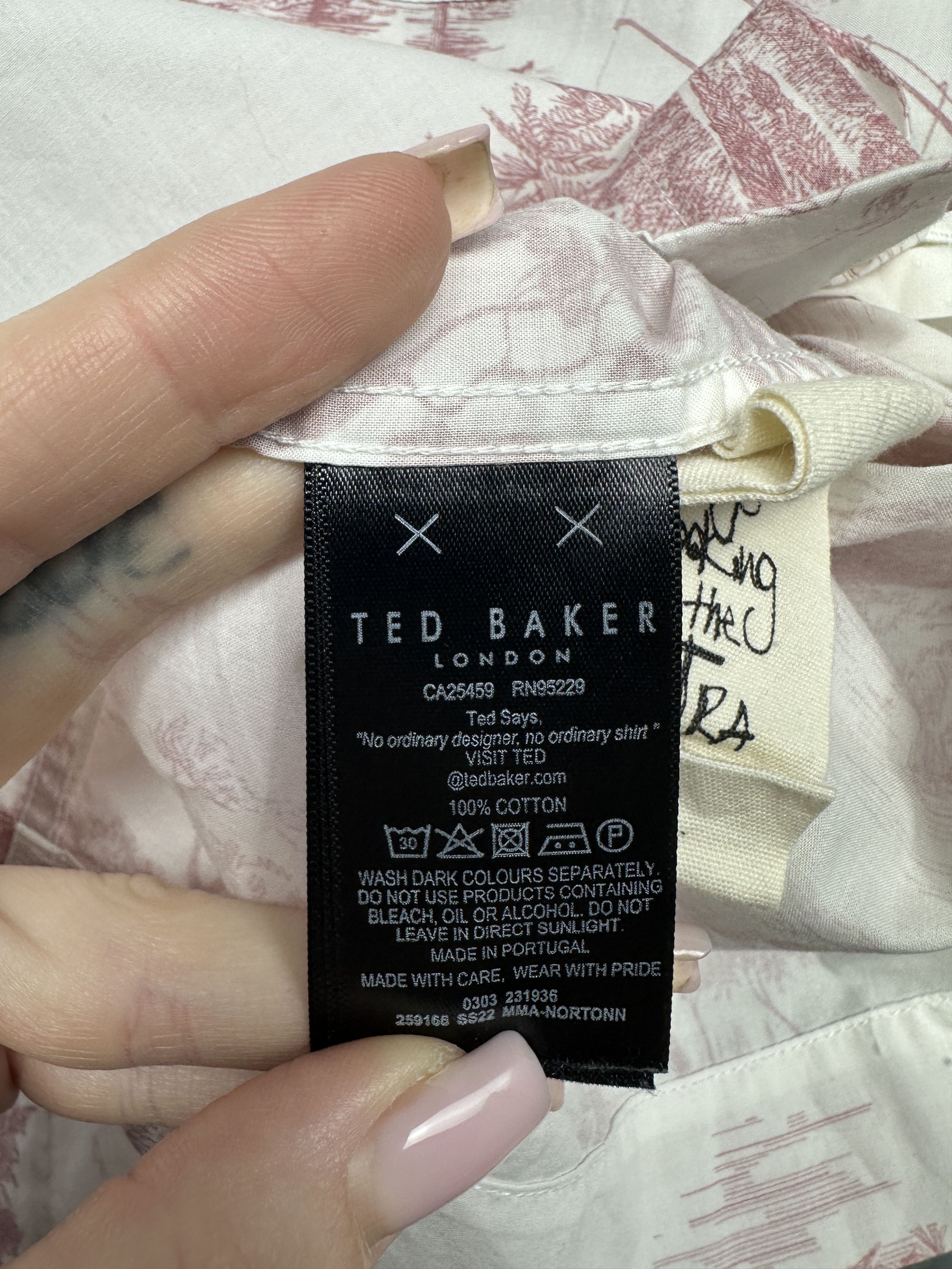 Ted Baker Ted Baker Mens Hawaiian Shirt Size US M / EU 48-50 / 2 - 5 Thumbnail