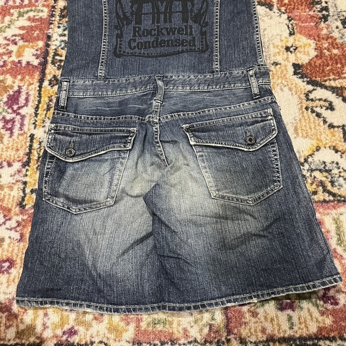 Hysteric Glamour × Japanese Brand All-in-one denim jumpsuit short hoodie Size 26" / US 2 / IT 38 - 8 Thumbnail