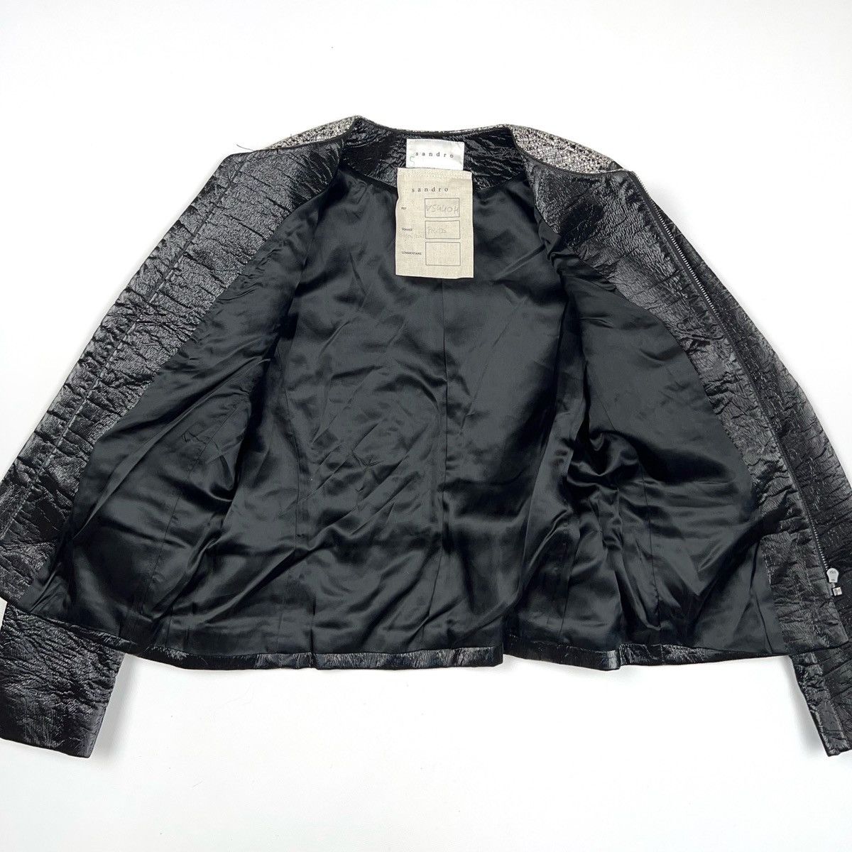 Sandro Sandro Sample Vedette Jacket Tweed Metallic Size S / US 4 / IT 40 - 19 Thumbnail