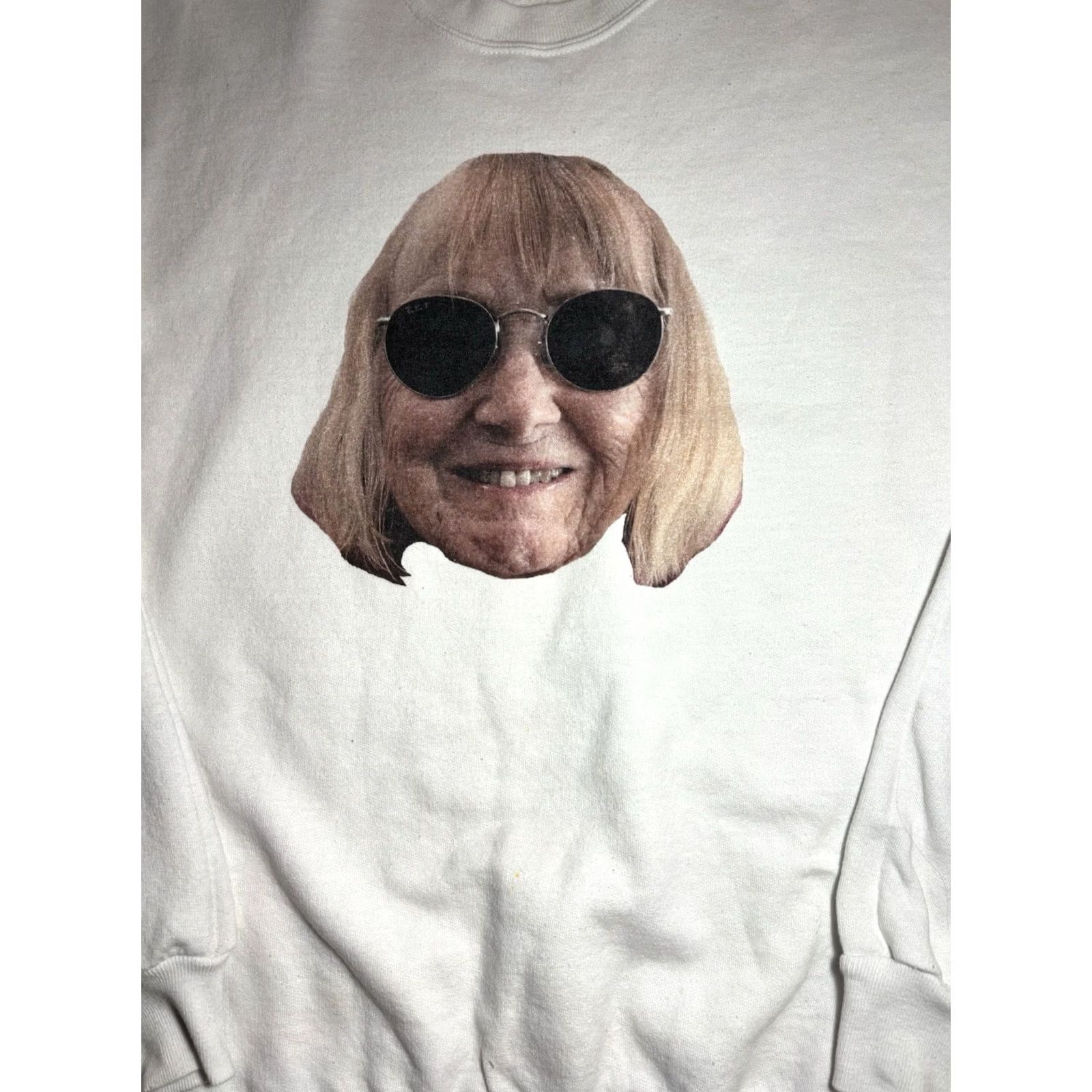 Hanes YouTube Drew Monson Sweatshirt Adult M White Crewneck Grandma Cool Grandmother Size US M / EU 48-50 / 2 - 2 Thumbnail