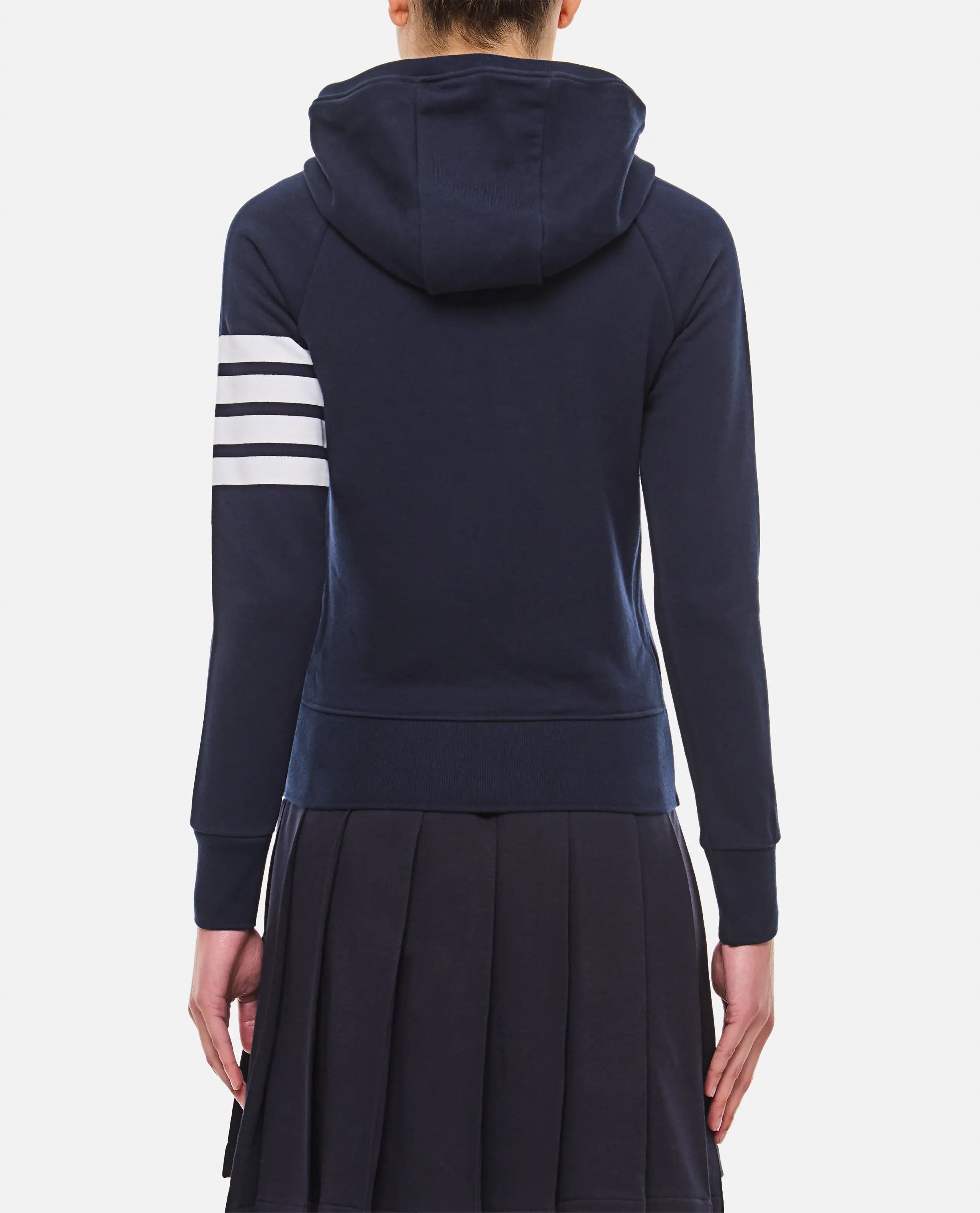 Thom Browne o1s22i1n0924 4-Bar Hoodie in Navy Blue Size M / US 6-8 / IT 42-44 - 3 Thumbnail