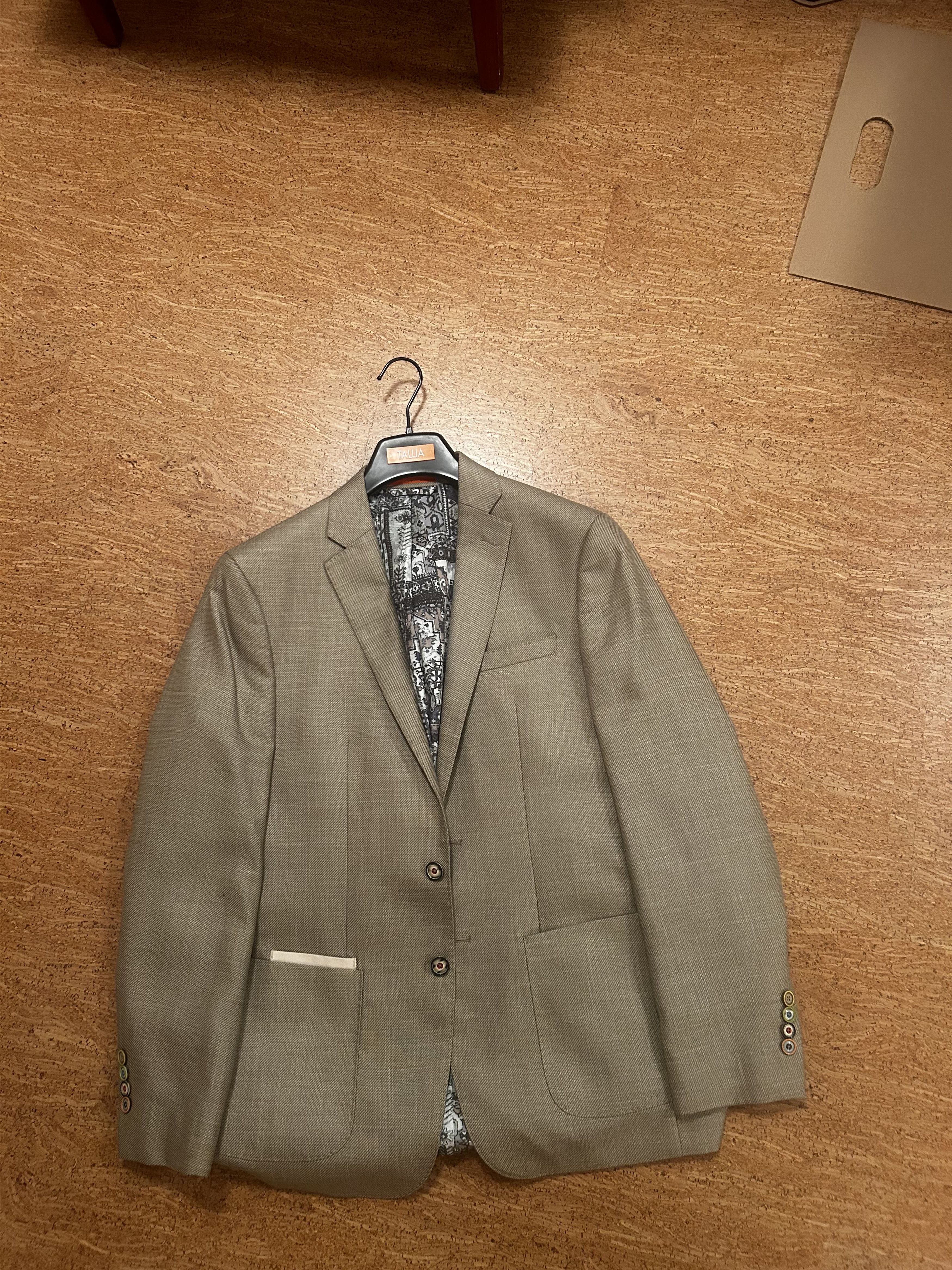 Tallia Tan Blazer with Inside Print
