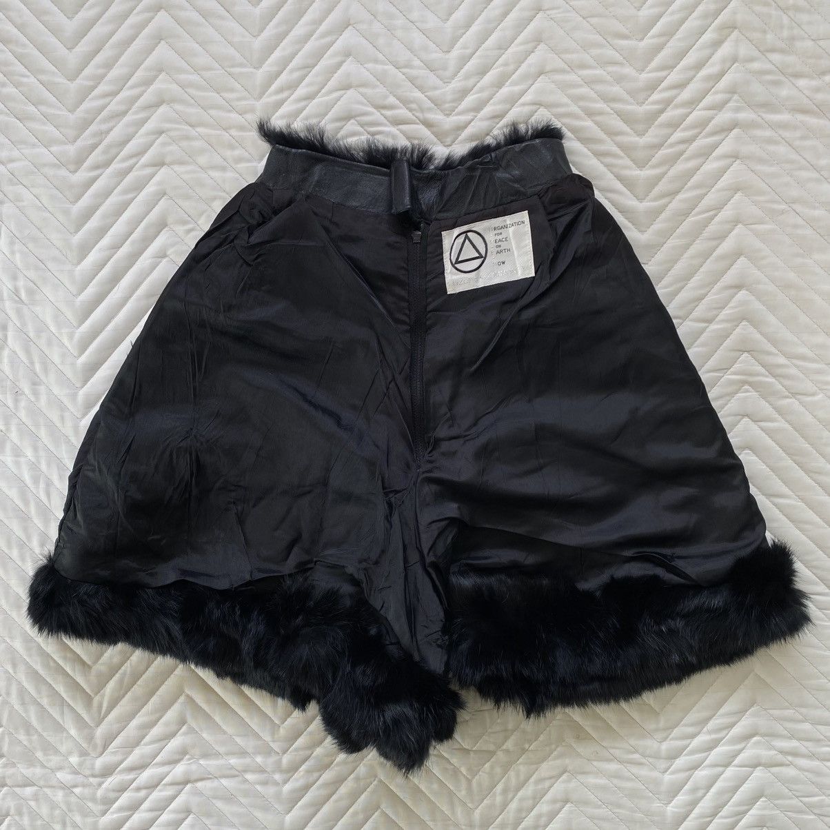 Genuine Leather Genuine Rabbit Fur Short By Ozone Community Size 23" - 4 Thumbnail