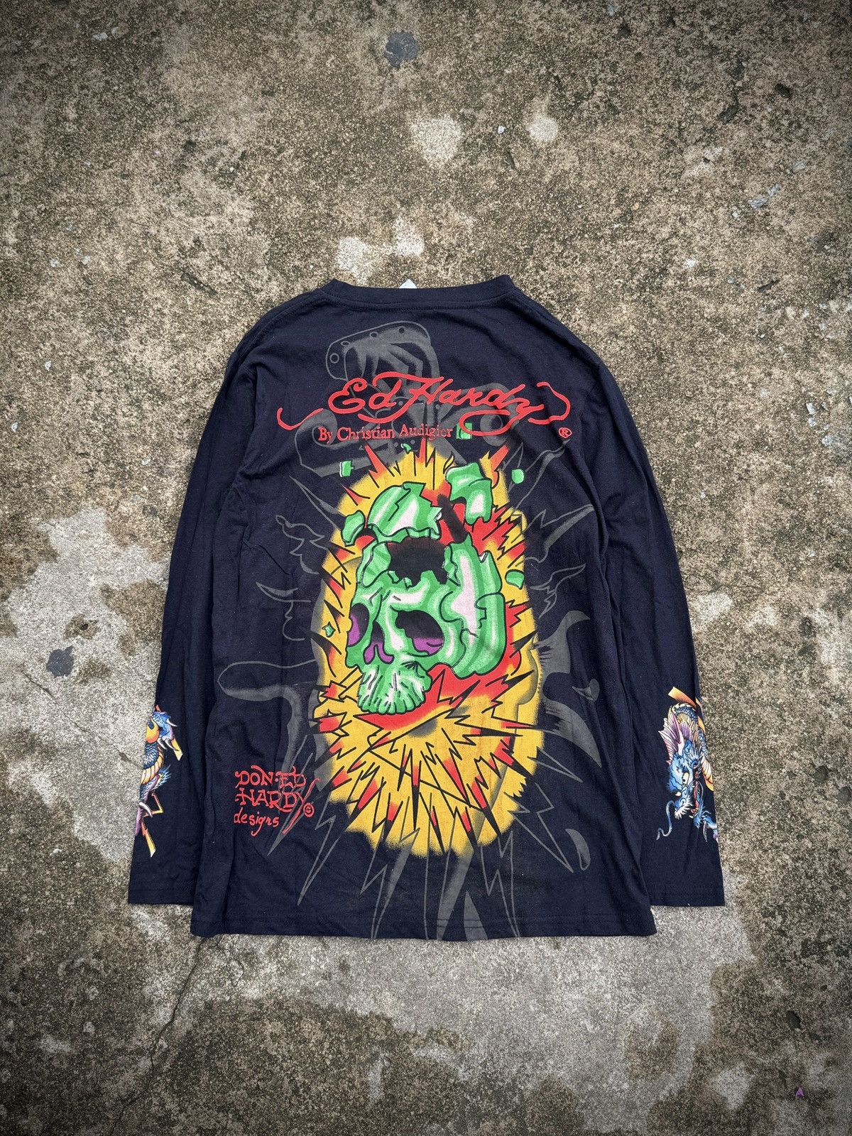 Japanese Brand Ed Hardy Skull Dragon Japanese Styled Size US L / EU 52-54 / 3 - 2 Thumbnail