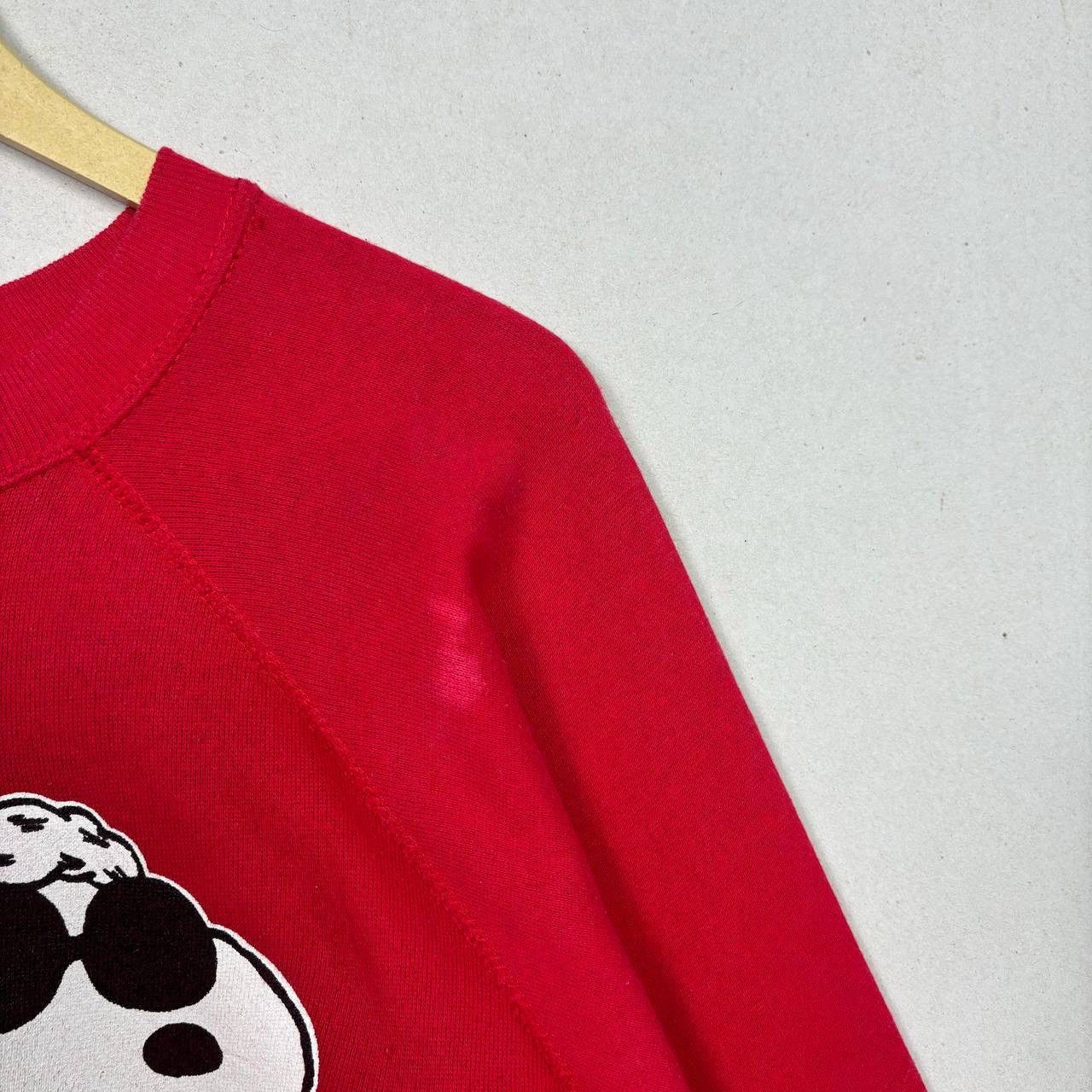 Peanuts VTG 80s Snoopy Joe Christmas Artex Sweatshirt XL Macy’s Red Size US XL / EU 56 / 4 - 8 Thumbnail