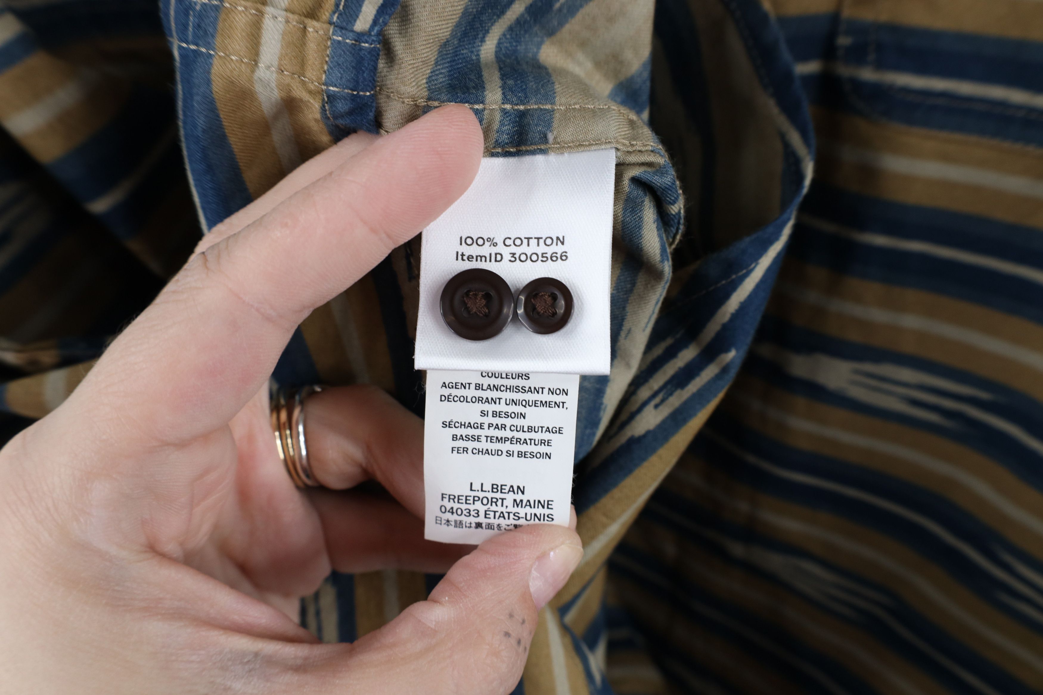 L.L. Bean × Vintage LL Bean Striped Southwestern Fiesta Collared Button Shirt Size US XL / EU 56 / 4 - 6 Thumbnail