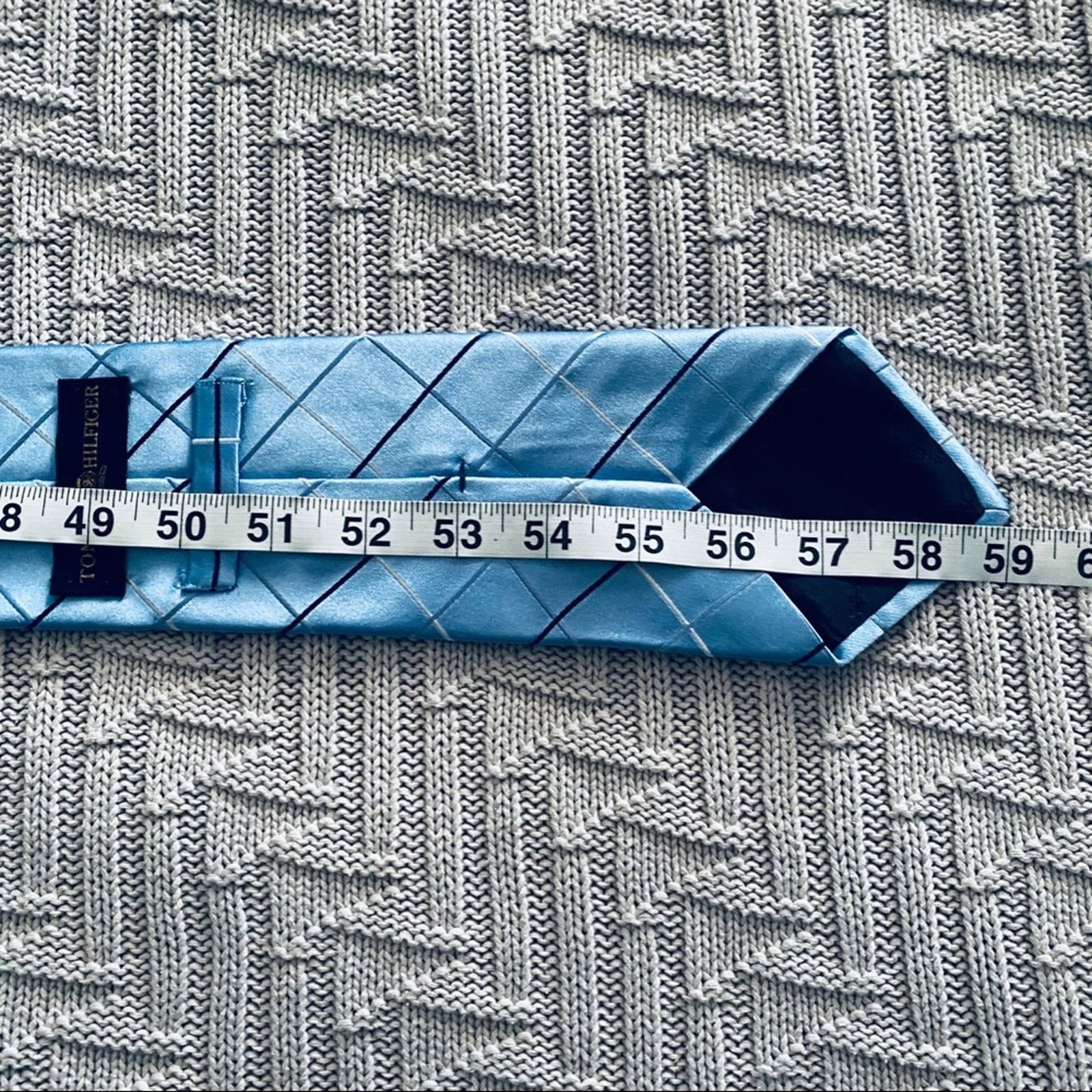 Tommy Hilfiger Tommy Hilfiger blue plaid tie Size ONE SIZE - 4 Thumbnail