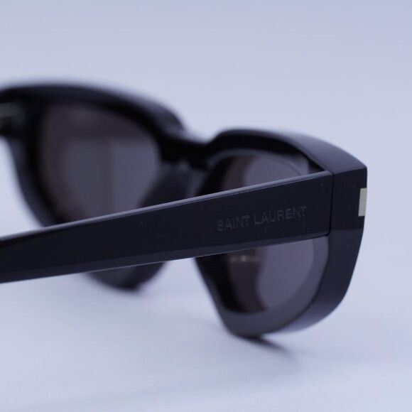 Saint Laurent Paris Saint Laurent SL634 NOVA 001 Sunglasses Black Cat Eye Frame Size ONE SIZE - 12 Thumbnail