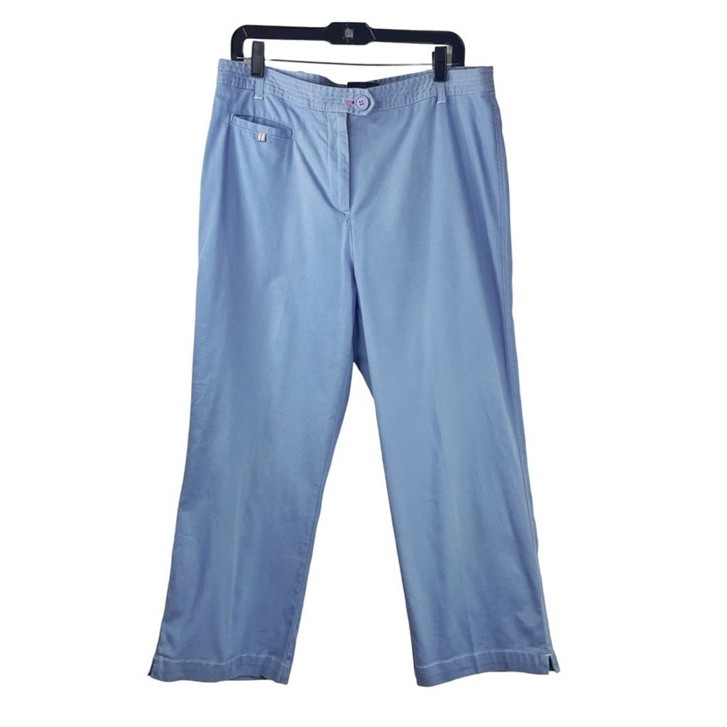 Other LIZ CLAIBORNE CRAZY HORSE Women Designer Blue Ankle Pants 14 Size 36" / US 14 / IT 50 - 1 Thumbnail