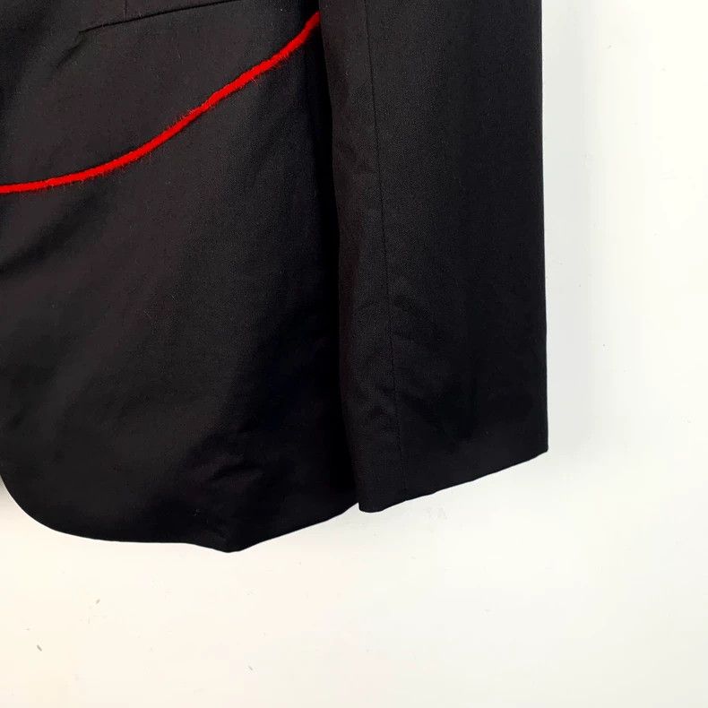 Dior Dior Black geometric line wool lapel single-breasted long-s Size 50R - 4 Thumbnail