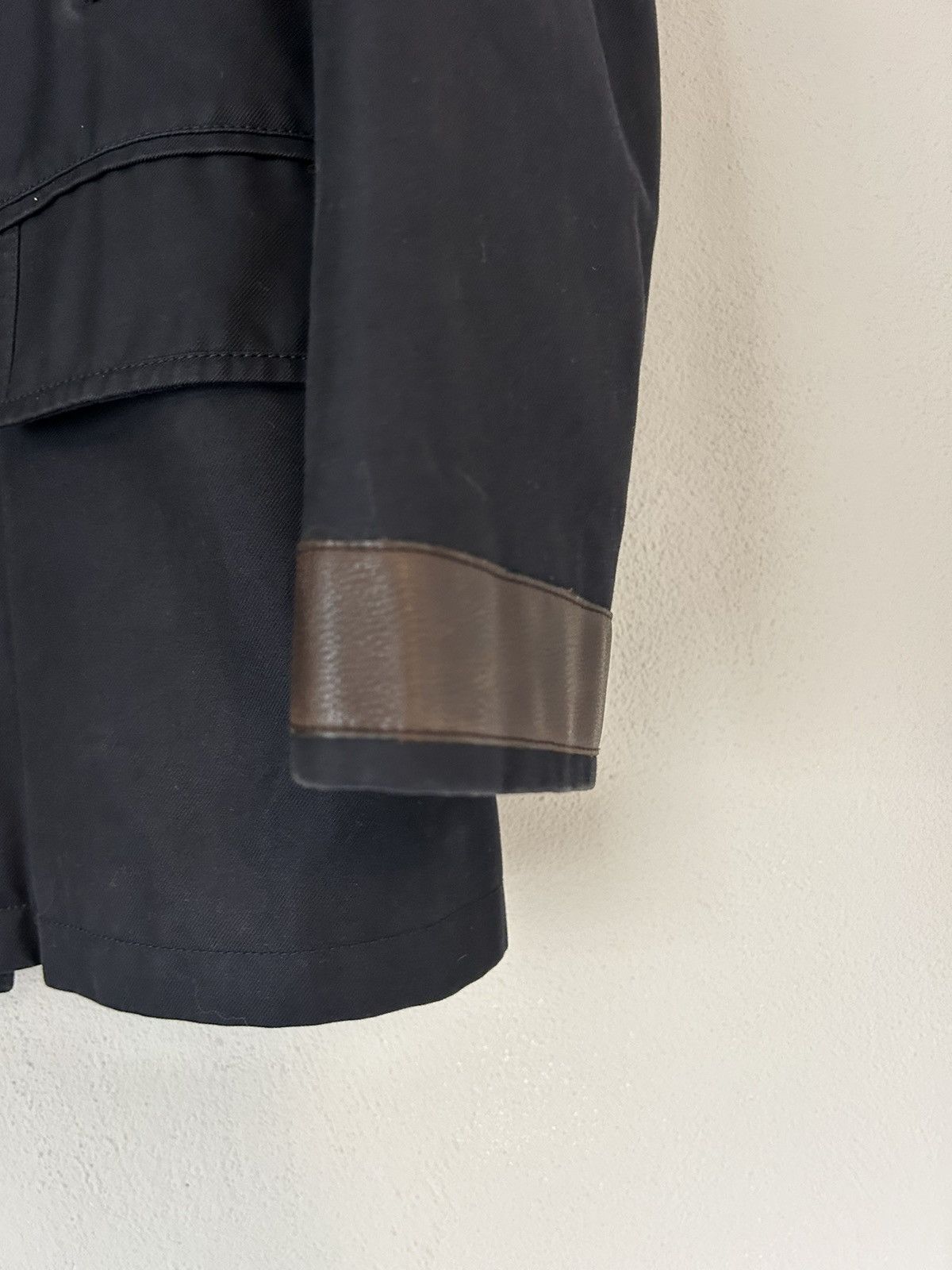 Hermes Hermes Peacoat with Leather Trimmings Size US L / EU 52-54 / 3 - 4 Thumbnail