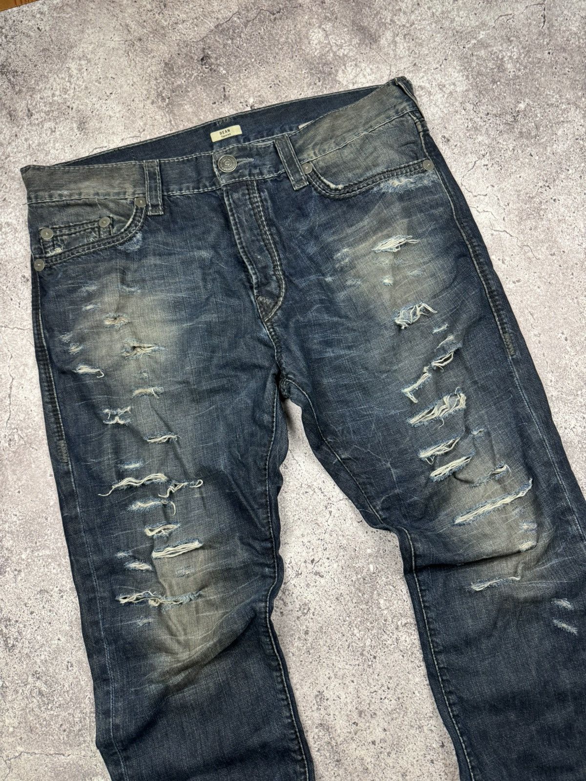 True Religion True Religion Vintage Jeans Flared Wide Baggy Distressed Y2K Size US 31 - 6 Thumbnail