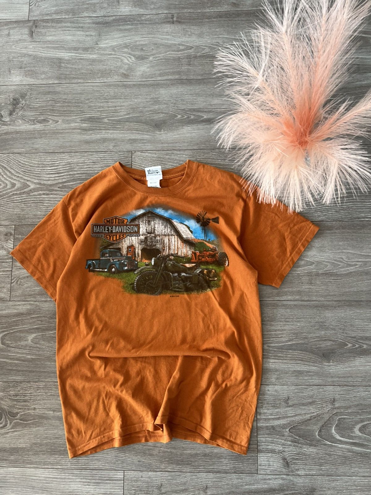 Harley Davidson × Vintage ‼️Vintage Harley Davidson Archival Double Print Tee‼️ Size US M / EU 48-50 / 2 - 3 Thumbnail