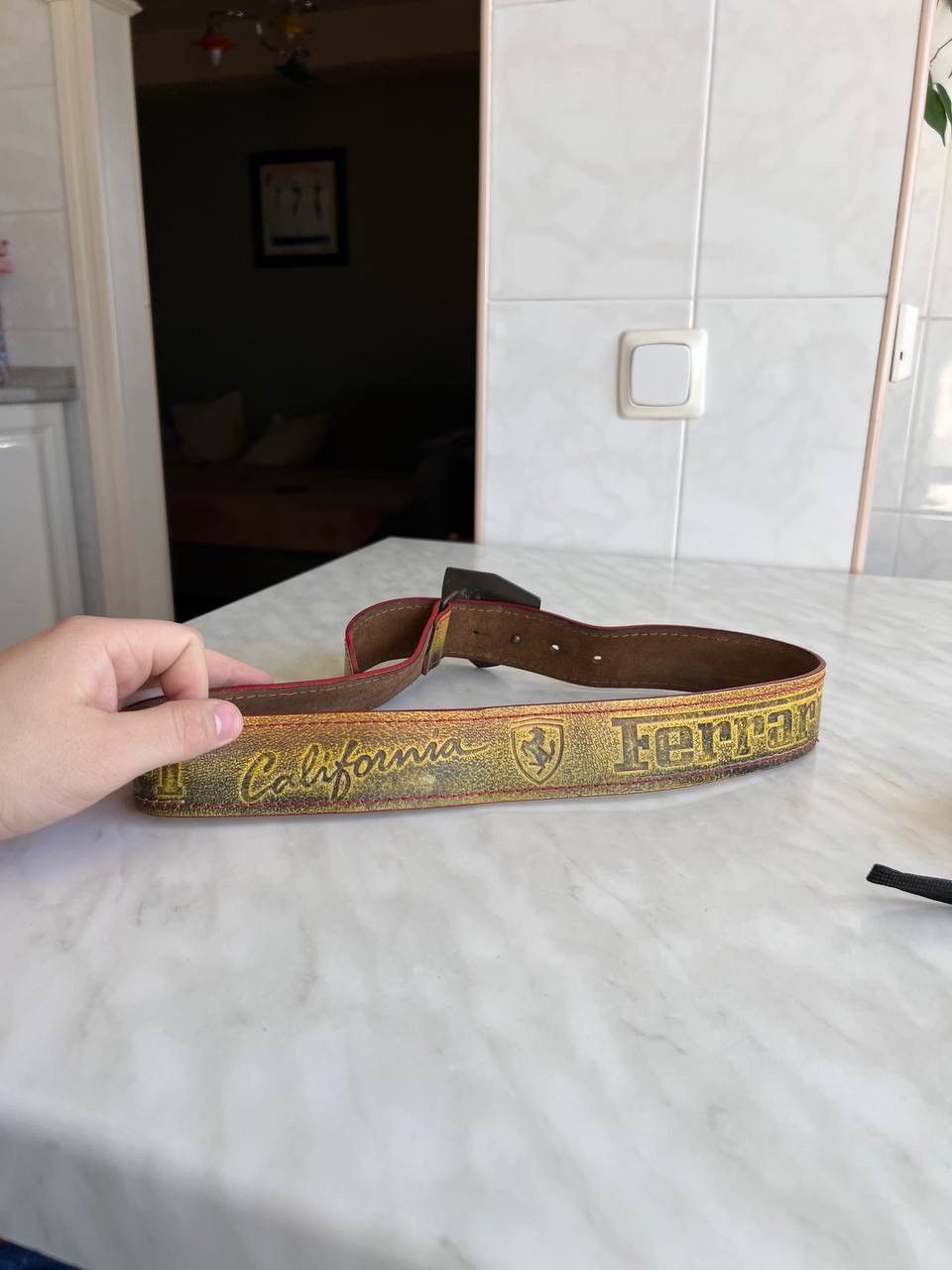 Vintage 🔥Vintage 90s Ferrari California Belt Buckle Racing Italy Size ONE SIZE - 9 Thumbnail