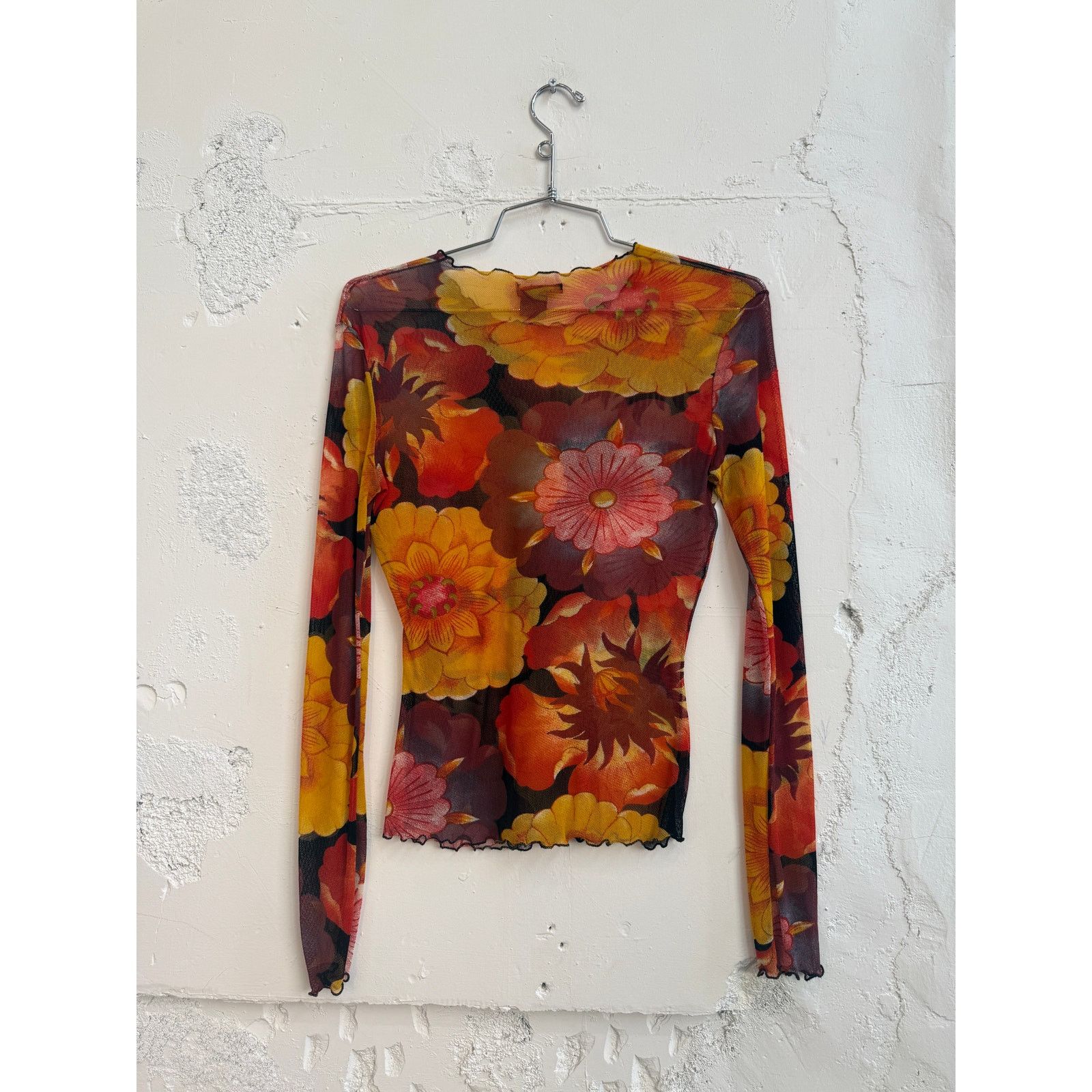 Vivienne Tam Vintage Vivienne Tam Floral Print Long Sleeve Mesh Top Size XS / US 0-2 / IT 36-38 - 2 Thumbnail