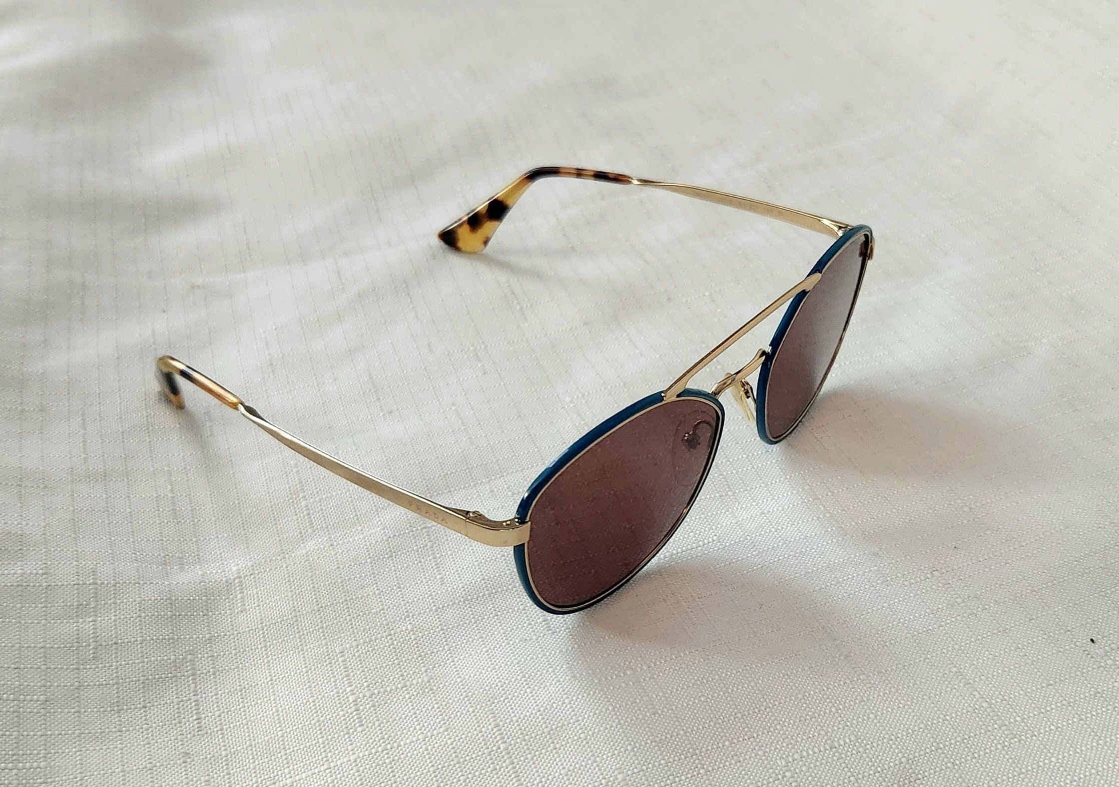 Prada PRADA SPR 63T SL5-8C1 55-19-140 3N GOLD SUNGLASSES Unisex Size ONE SIZE - 1 Thumbnail
