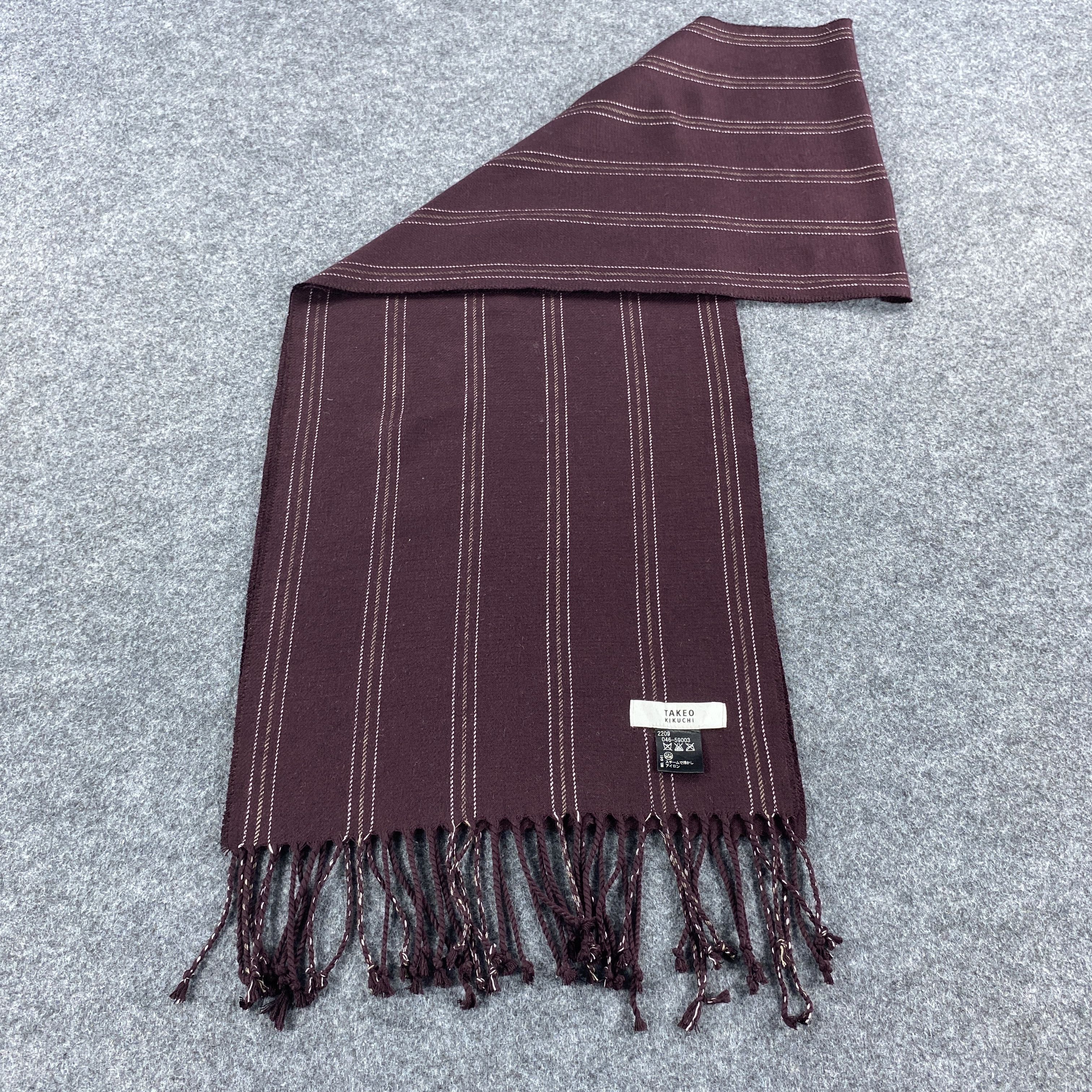 Japanese Brand × Takeo Kikuchi GF10620 Takeo Kikuchi Scarf Neck Wear Muffler Nova Check Size ONE SIZE - 8 Thumbnail