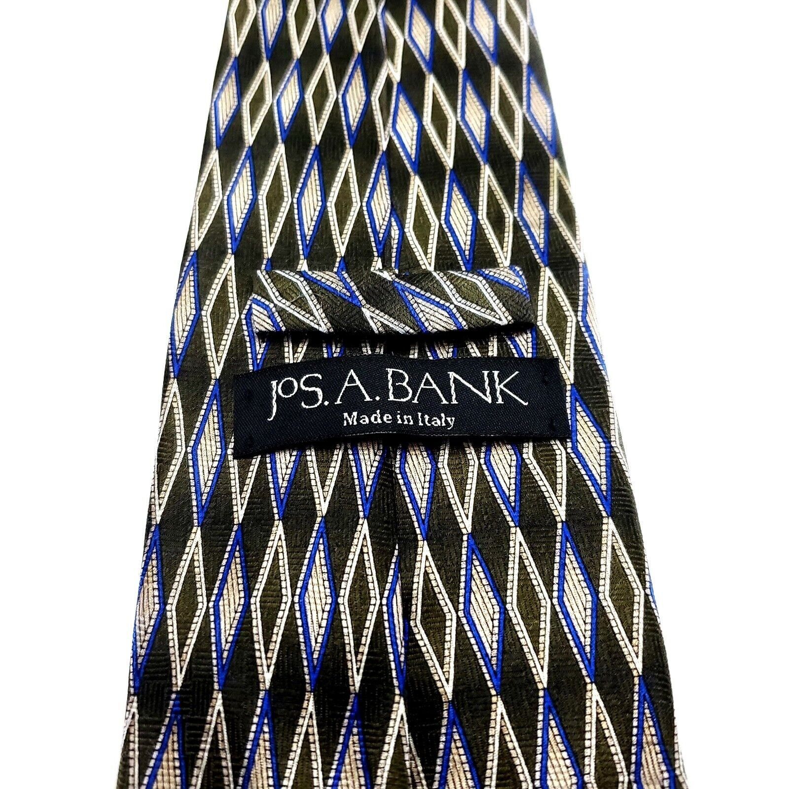 Jos. A. Bank Jos A Bank Multi Colored Silk Tie Woven Long Check Size ONE SIZE - 4 Thumbnail