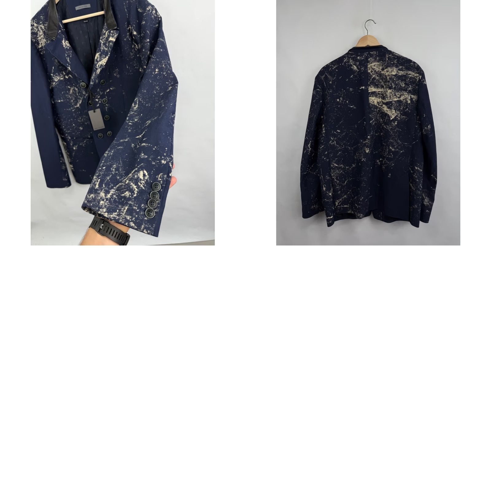 John Varvatos John Varvatos Archival Art Blazer Jacket Blazer Men's 52 Dark Blue Italy 1990s 2020s N/A Size 52R - 9 Thumbnail