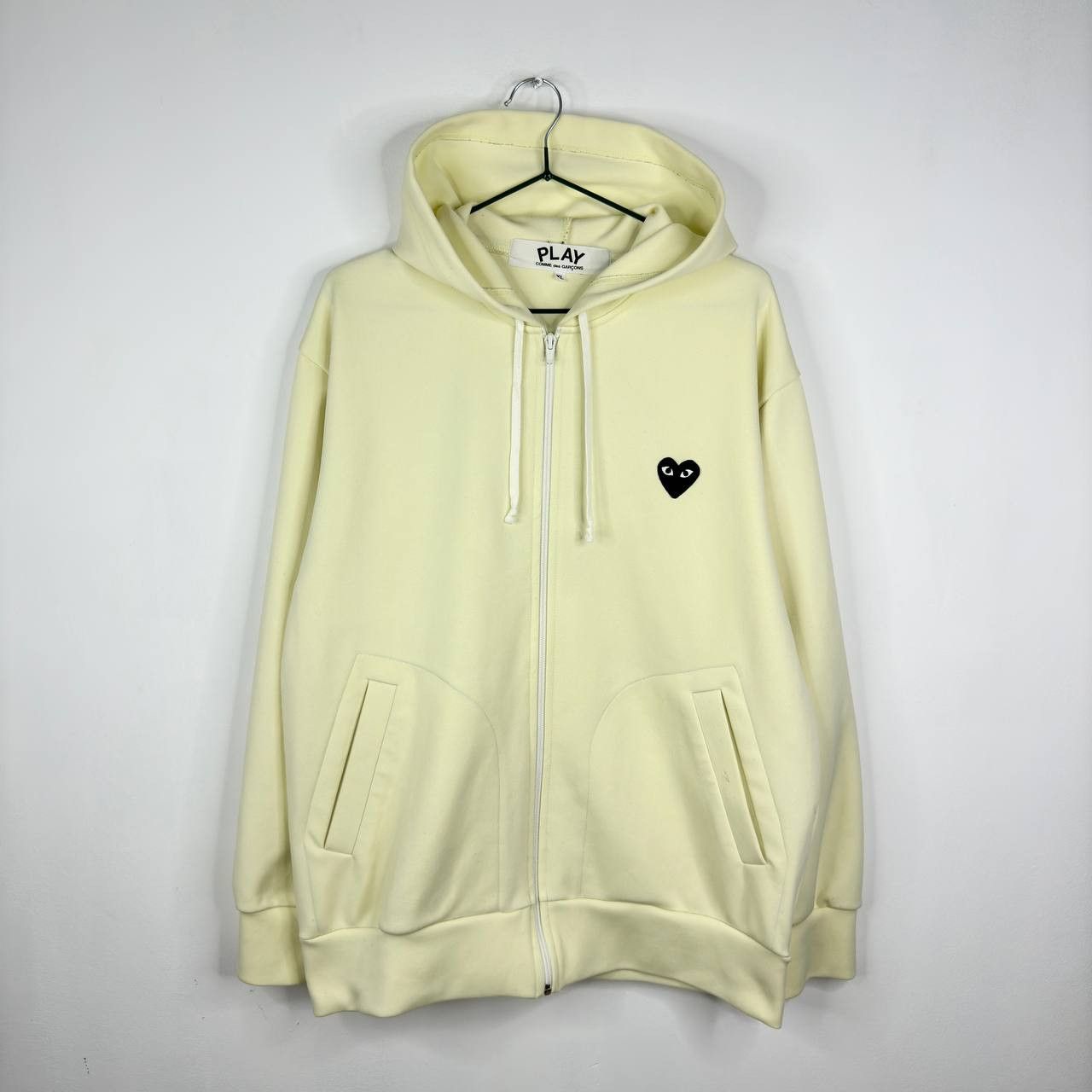 Cdg yellow hoodie best sale