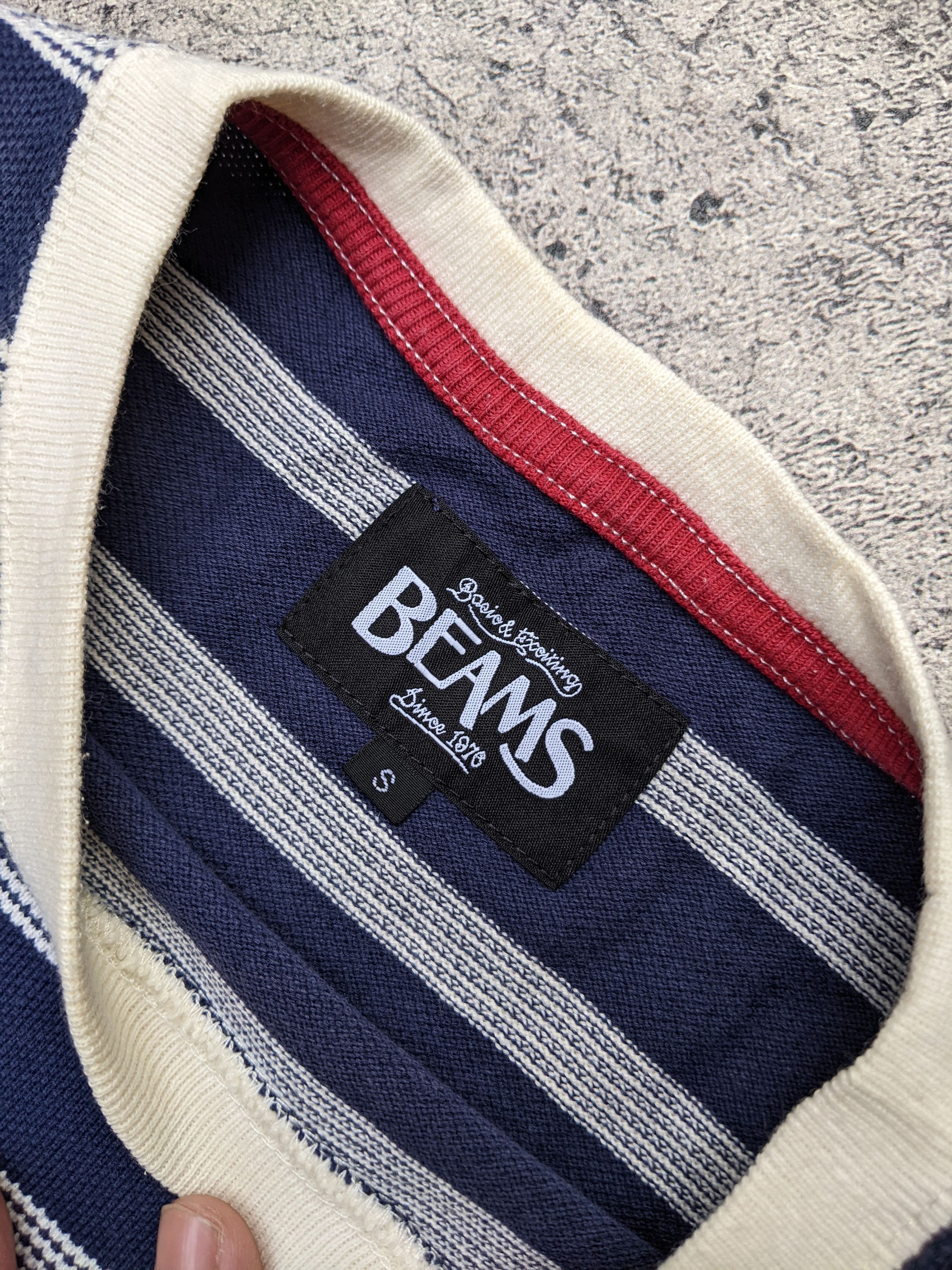 Beams Plus Beams Stripe T shirt Size US S / EU 44-46 / 1 - 2 Thumbnail