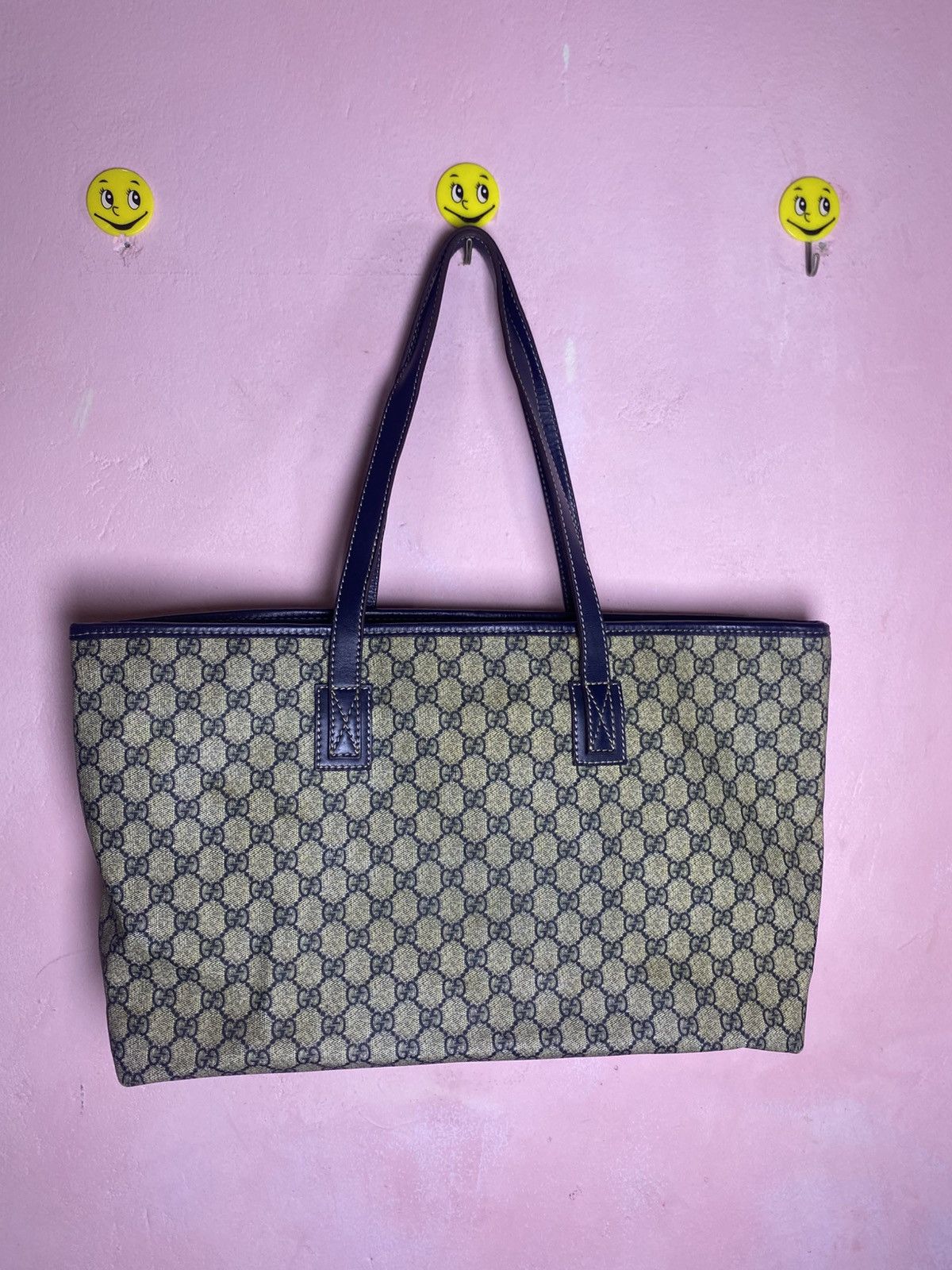 Gucci GUCCI GG Canvas with Leather Large tote bag Size ONE SIZE - 2 Thumbnail