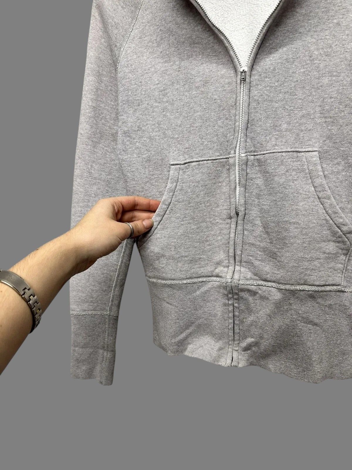 If Six Was Nine Grey Women’s Hoodie Minimal Streetwear Oversized Style Size S / US 4 / IT 40 - 4 Thumbnail