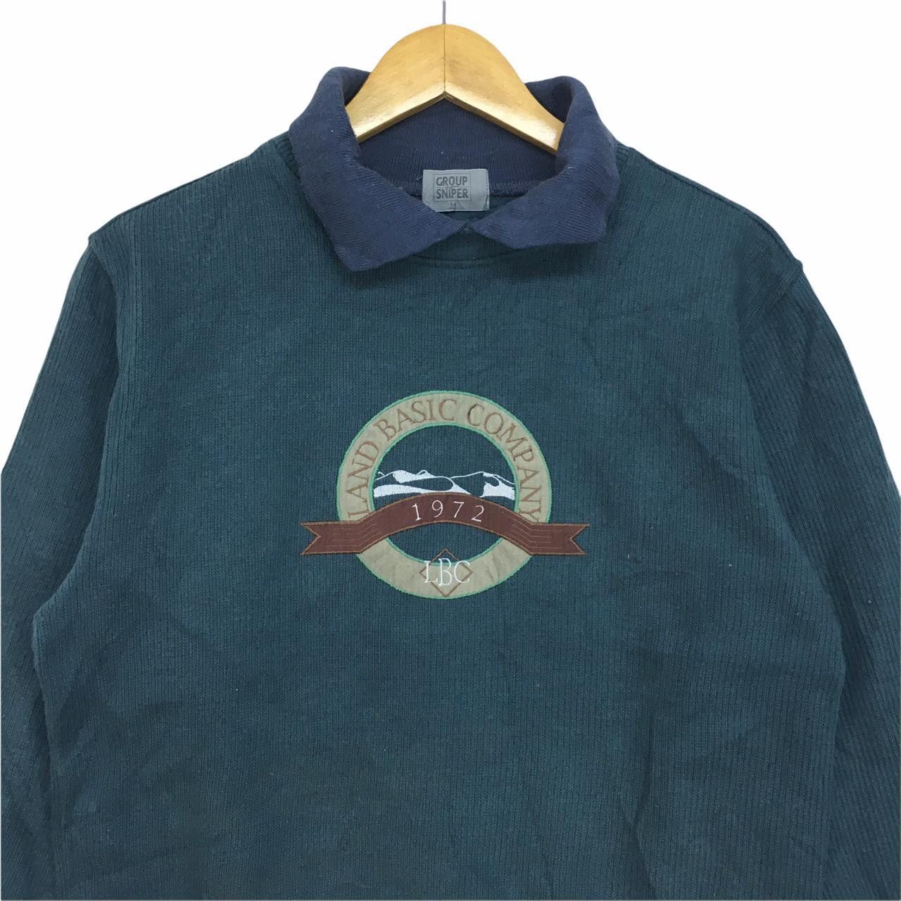 Vintage Vtg GROUP SNIPER Land Basic Company 1972 Collar Sweatshirt Size US M / EU 48-50 / 2 - 2 Thumbnail