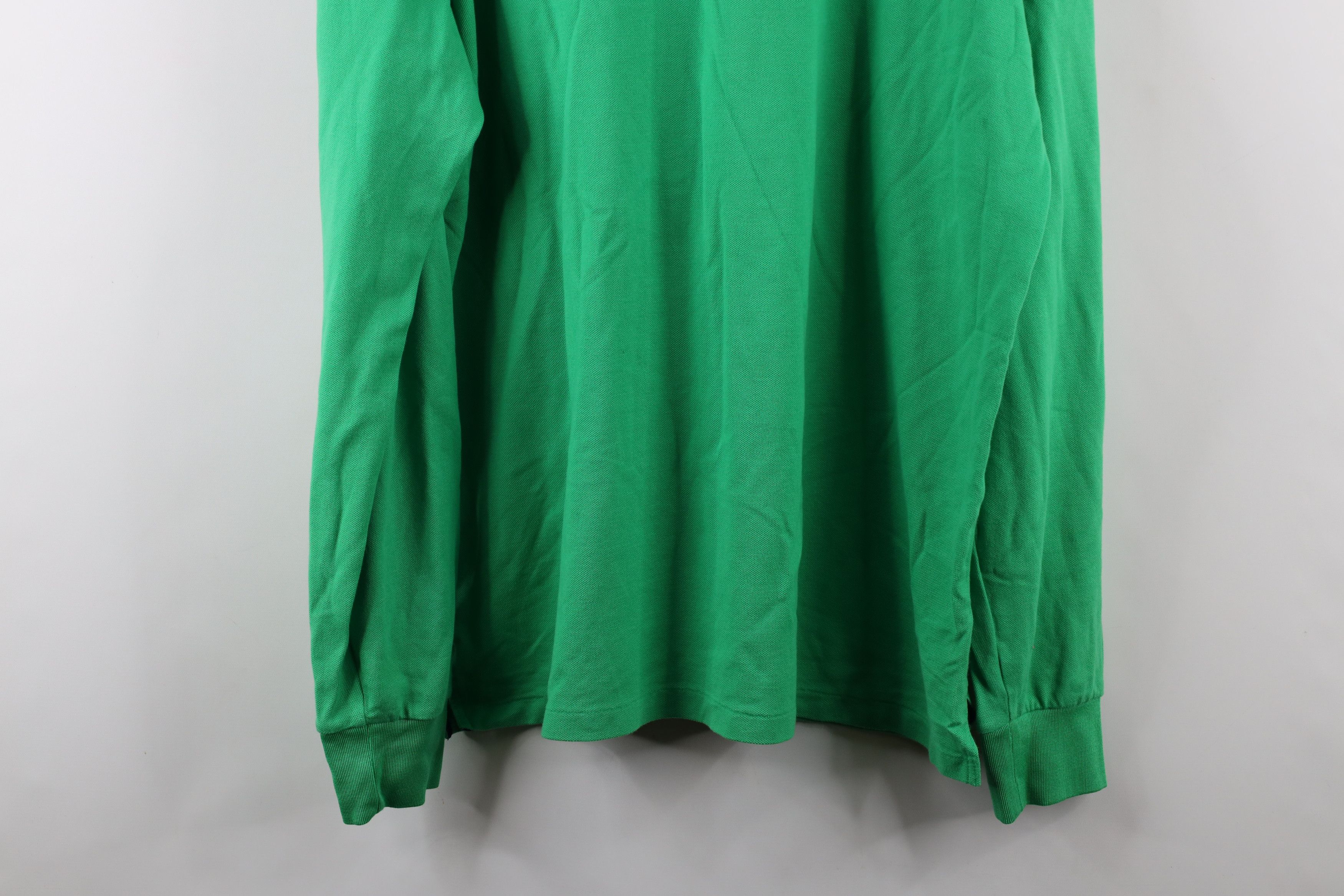 Ralph Lauren × Vintage Polo Golf Ralph Lauren Cotton Long Sleeve Polo Shirt Green Size US XL / EU 56 / 4 - 13 Thumbnail