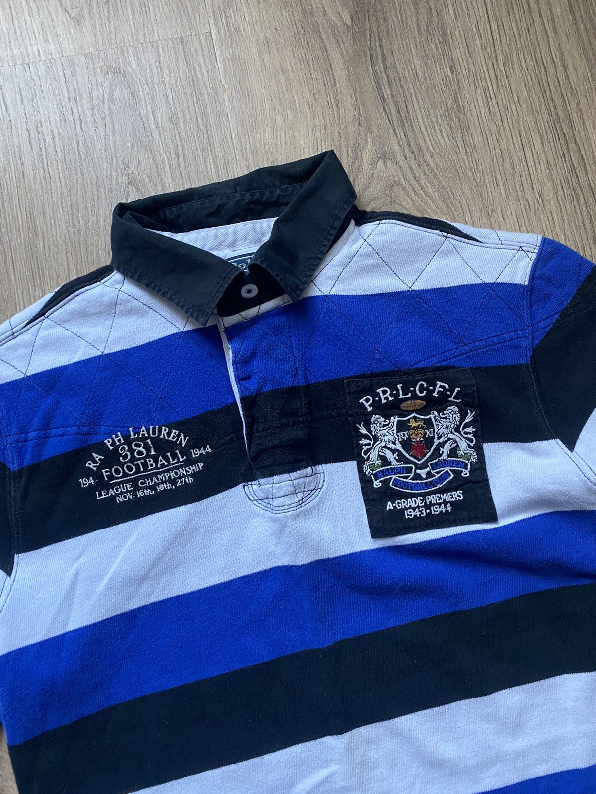 Vintage Vintage Polo Ralph Lauren Football Club Rugby Shirt Y2K Size US L / EU 52-54 / 3 - 2 Thumbnail
