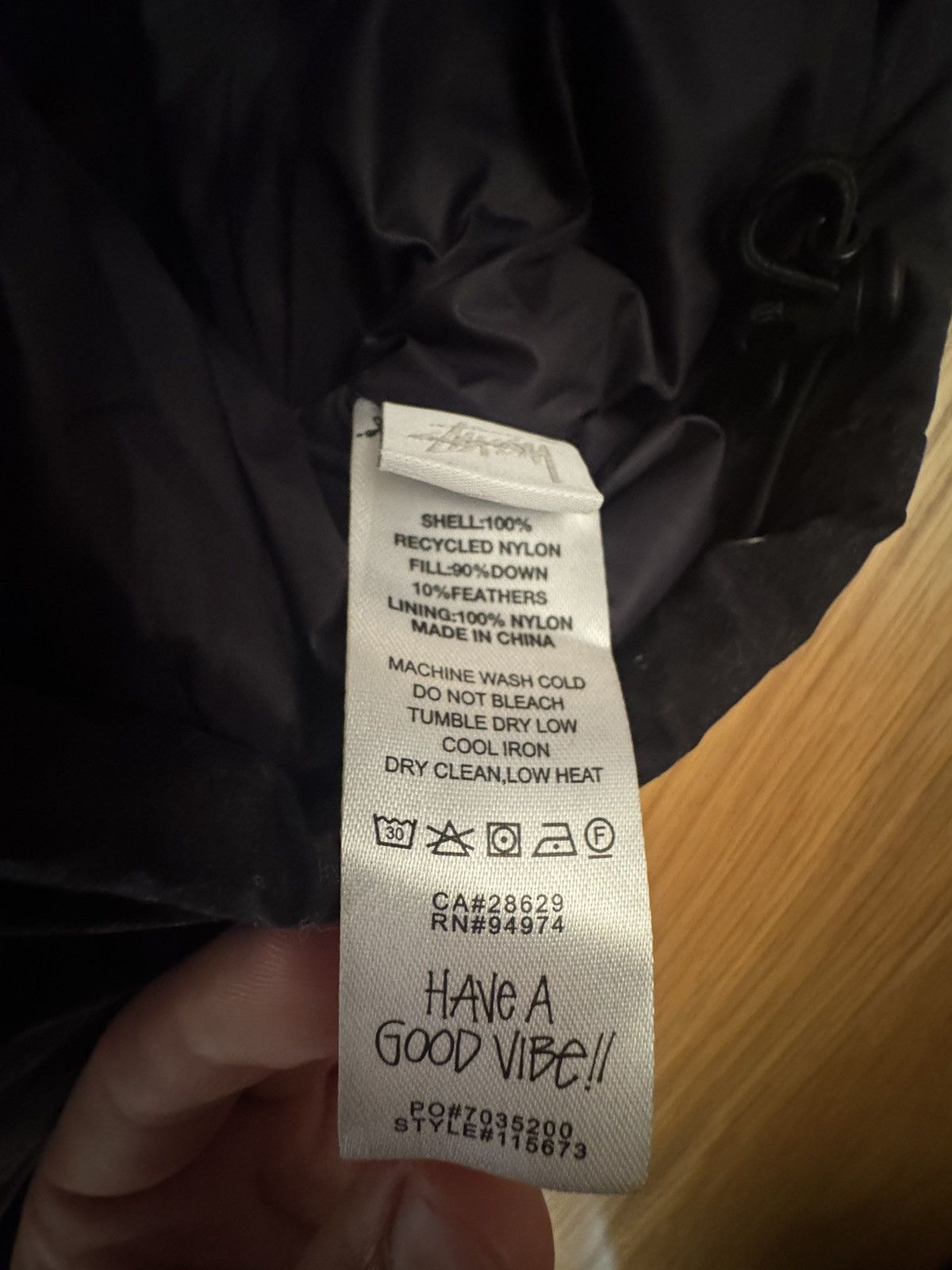 Stussy Stüssy puffer jacket, recycled nylon, size L Size US M / EU 48-50 / 2 - 3 Thumbnail