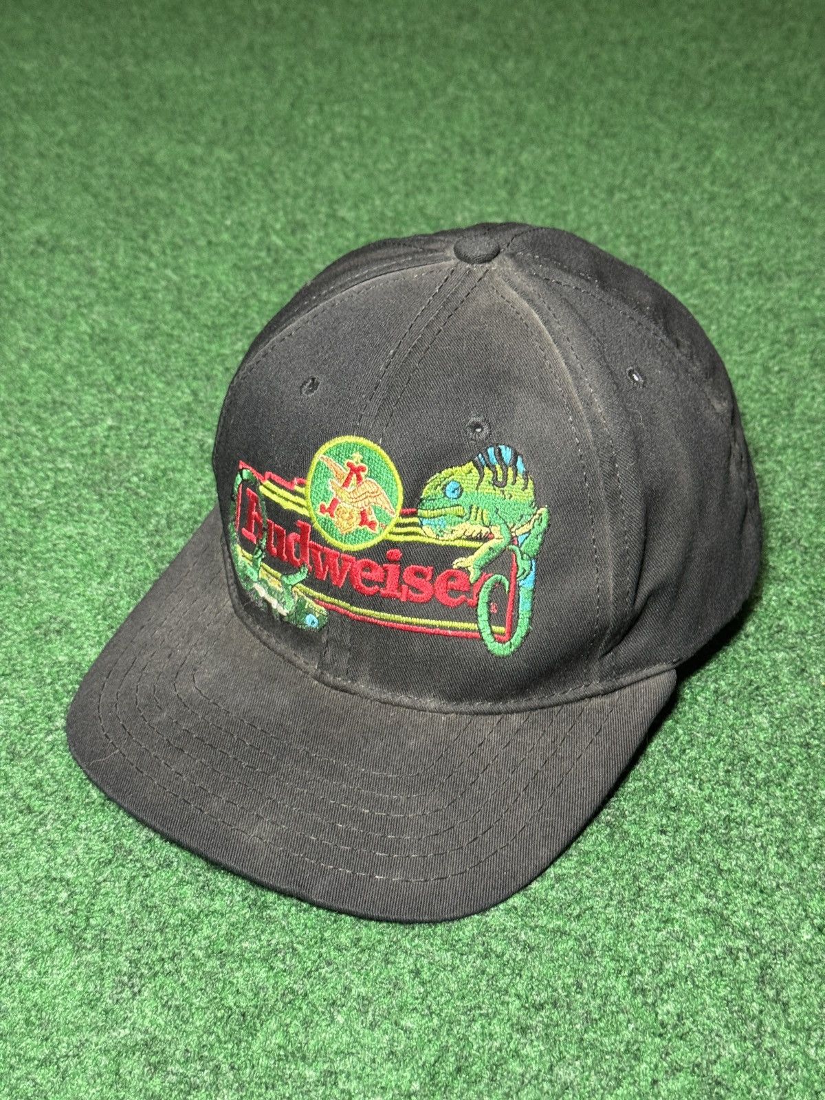 Budweiser Vintage 90s Budweiser Lizards Beer Promo Snapback Cap Hat Size ONE SIZE - 2 Thumbnail
