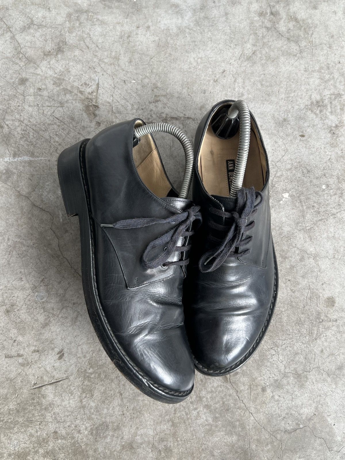 Ann Demeulemeester Ann Demeulemeester - Vitello Leather Lace Up Derby Shoes Size US 8 / EU 41 - 1 Thumbnail