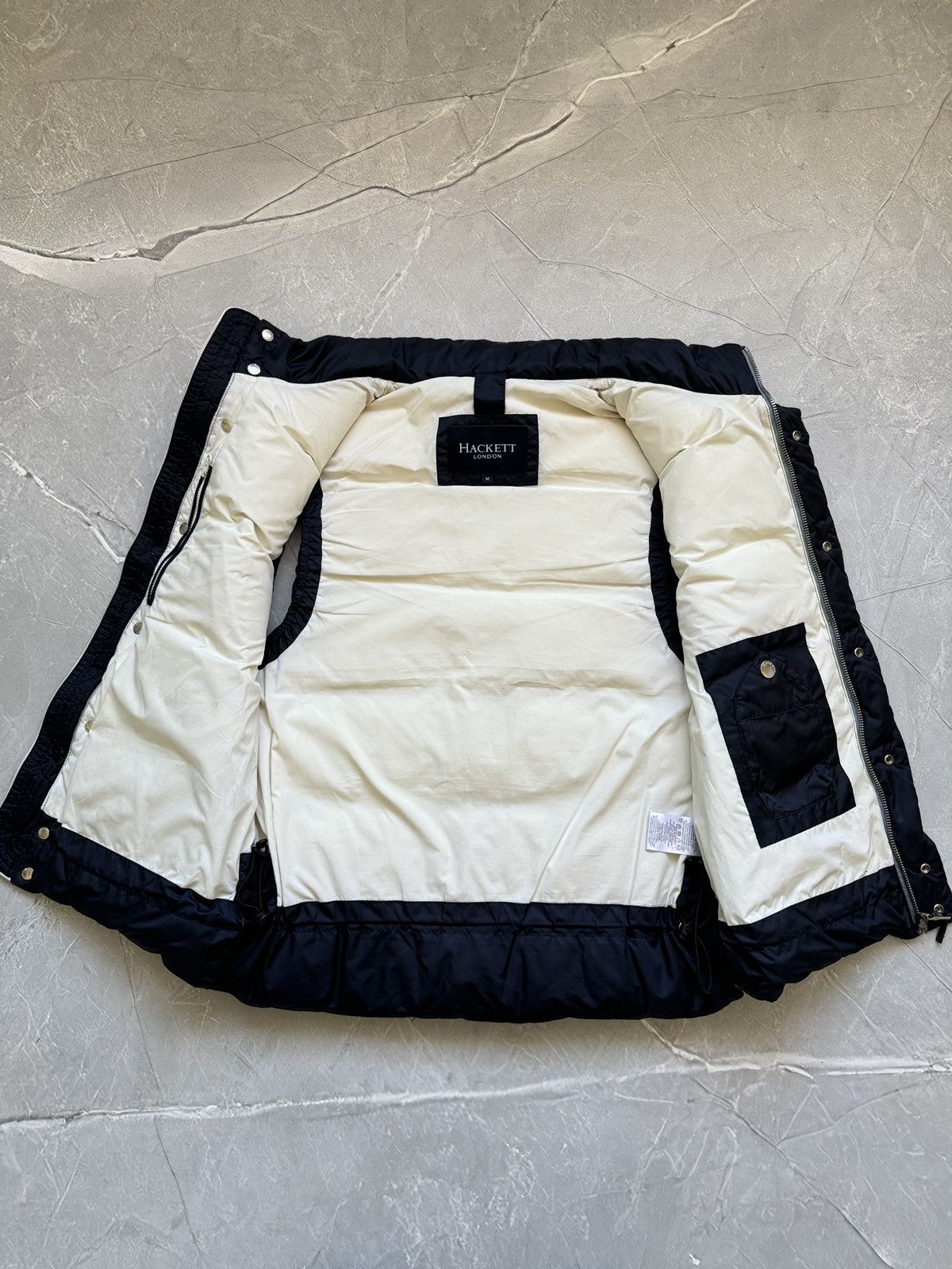 Hackett Hackett London Nylon Down Puffer Vest Navy Inner Hood Size US M / EU 48-50 / 2 - 10 Thumbnail